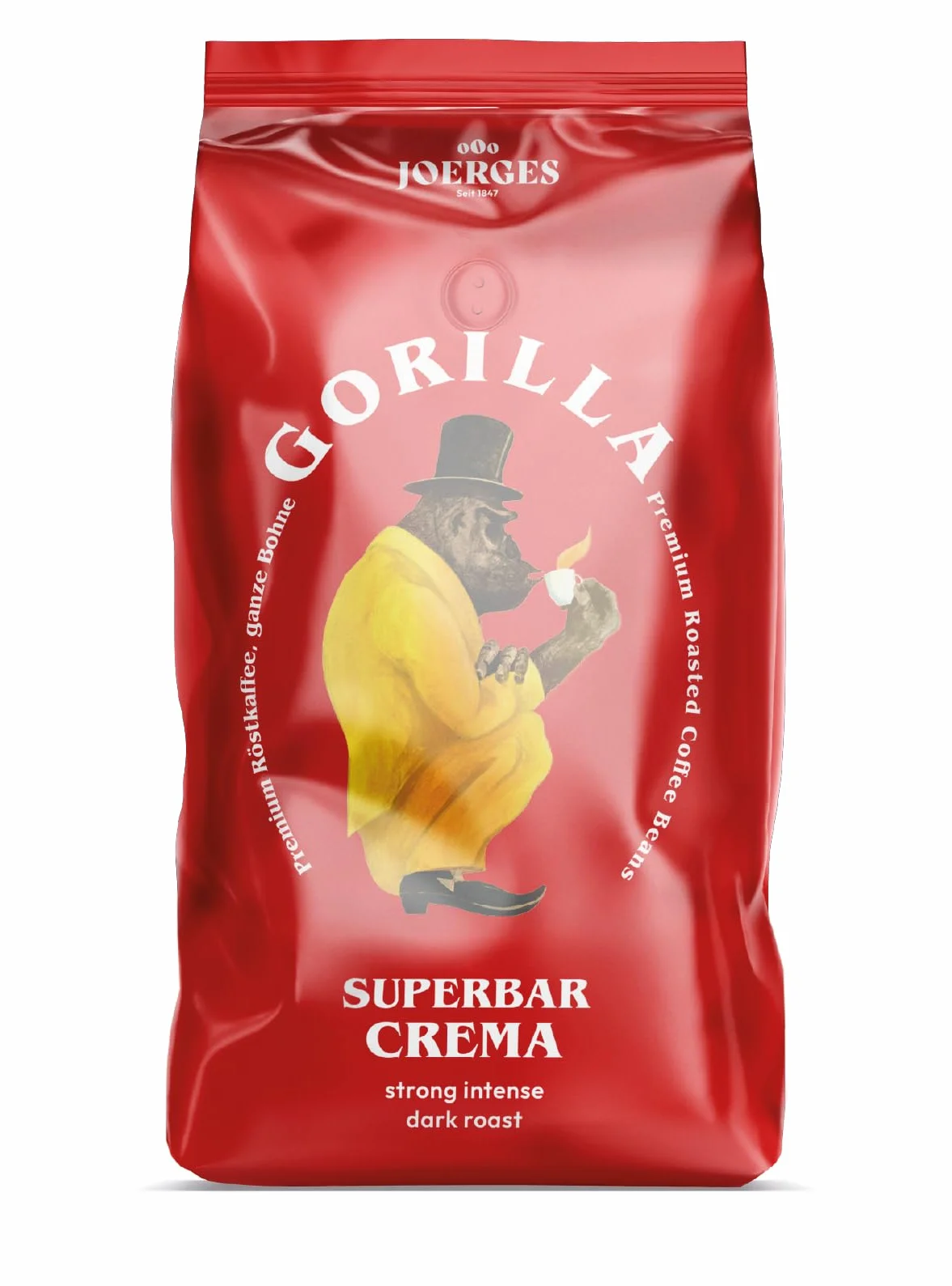 GORILLA Joerges Super Bar Crema, 1.000g, ganze Bohne, Röstgrad: dunkel