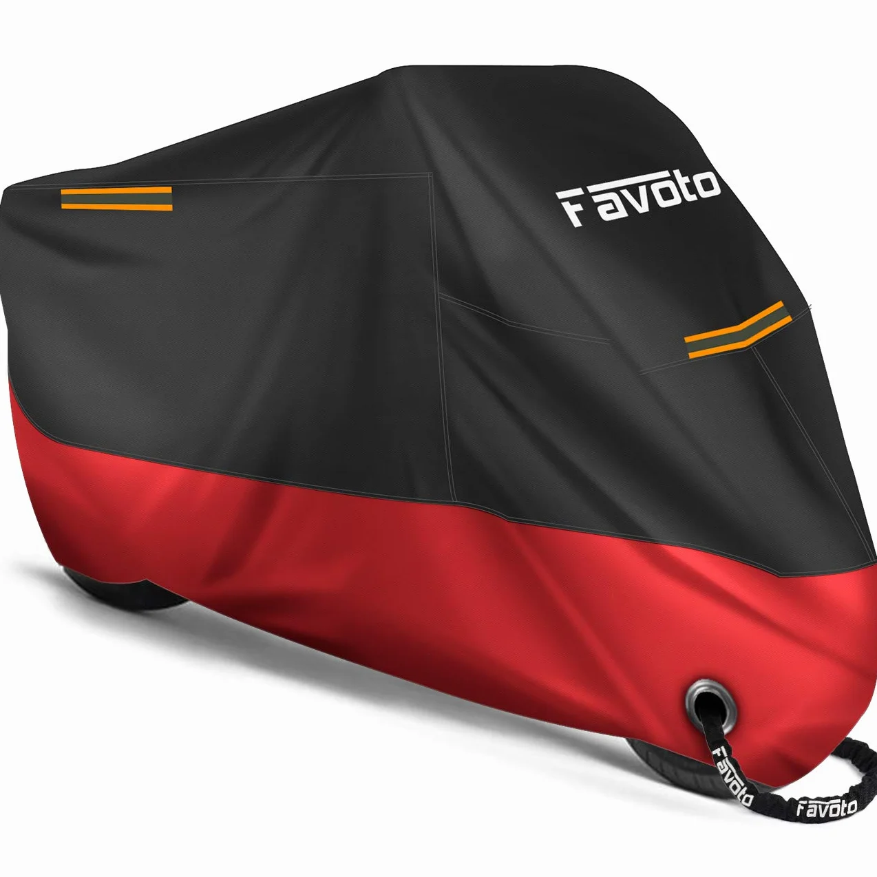 Favoto Zaktualizowana wersja pokrowiec na motocykl 210D wodoodporny pokrowiec na motocykl XXXL UV zarysowania ptasie odchody odporne na ciepło ochrona zewnętrzna z 2 wiatroszczelnymi klamrami 264 x