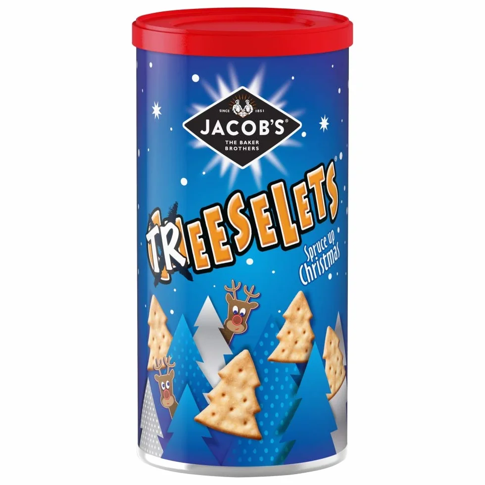 Jacobs Cheeselets Christmas Caddy 280g, Pieczone Nie Smażone, Opakowanie 1