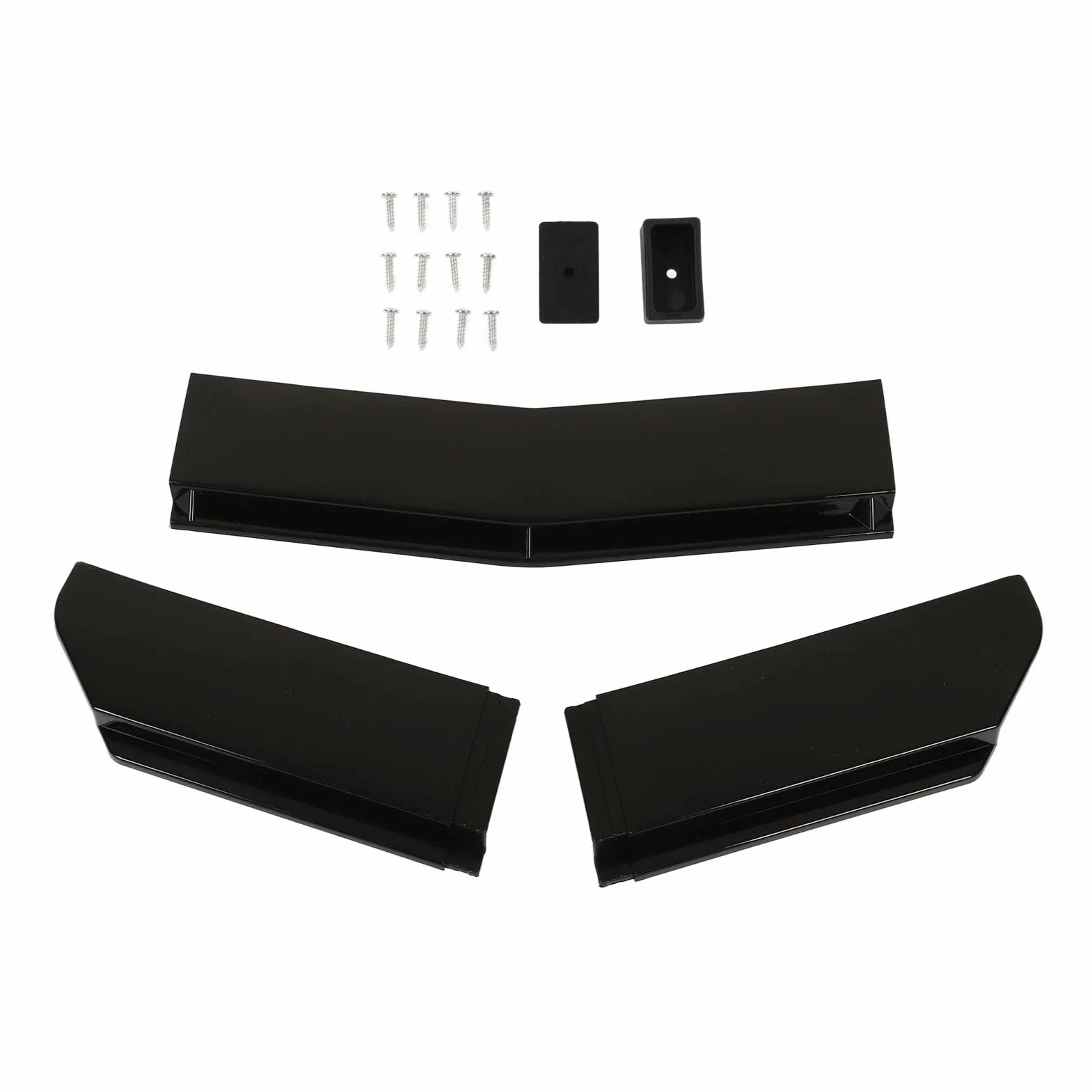 KIMISS Splitter do zderzaka przedniego 110-140cm, uniwersalna spoilerowa listwa (5 szt.) for tuning auta