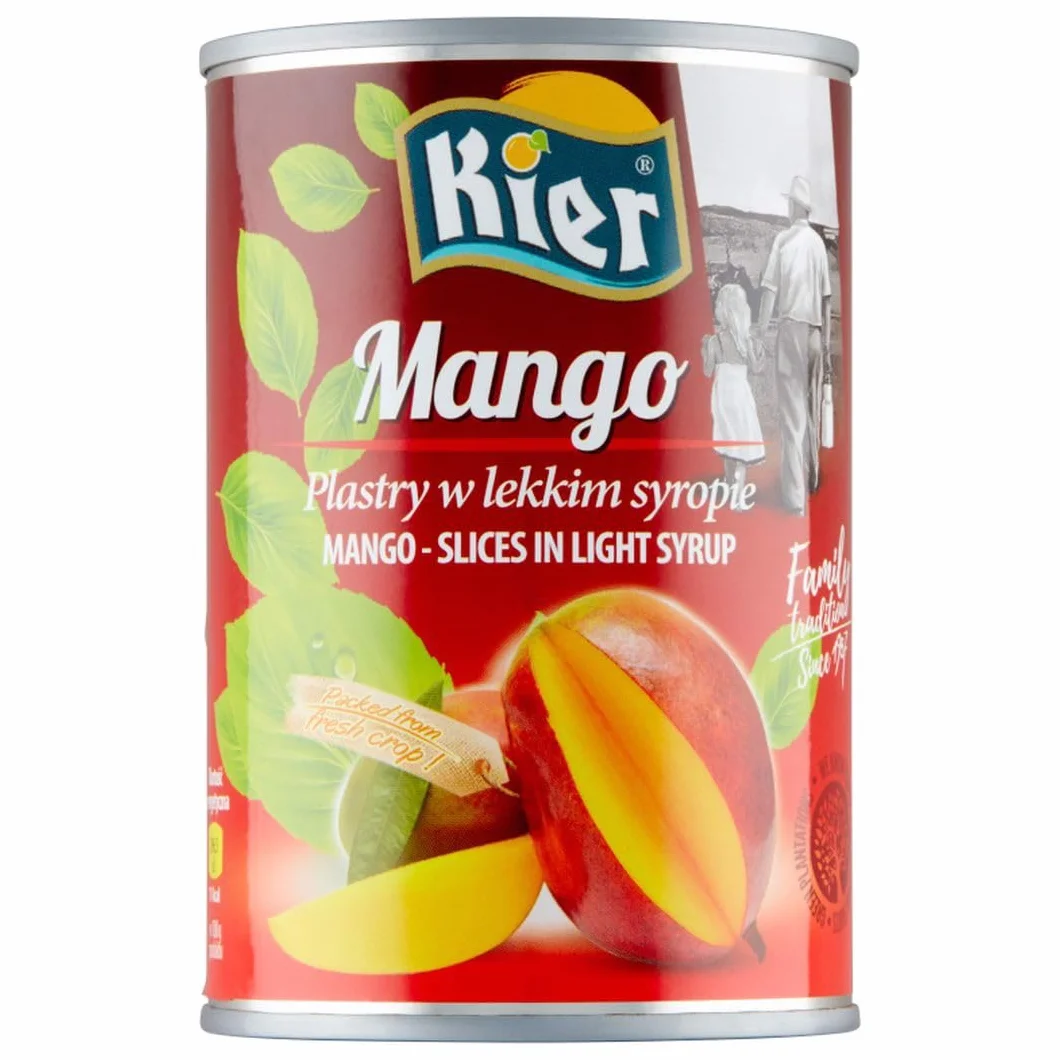 Kier Mango plastry w lekkim syropie 425 g