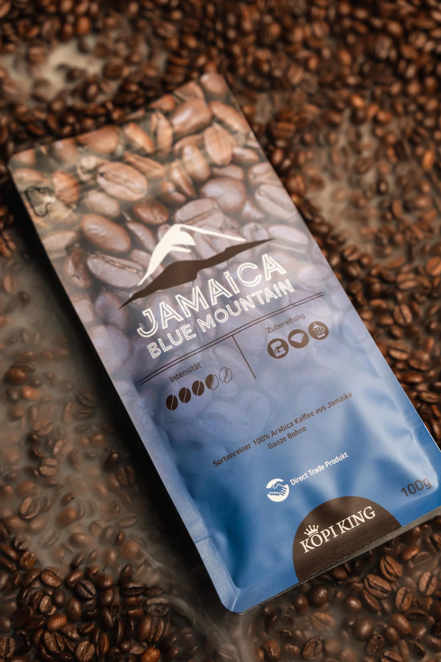 Jamaica Blue Mountain kawa 100% Arabica 250 g całych ziaren Direct Trade