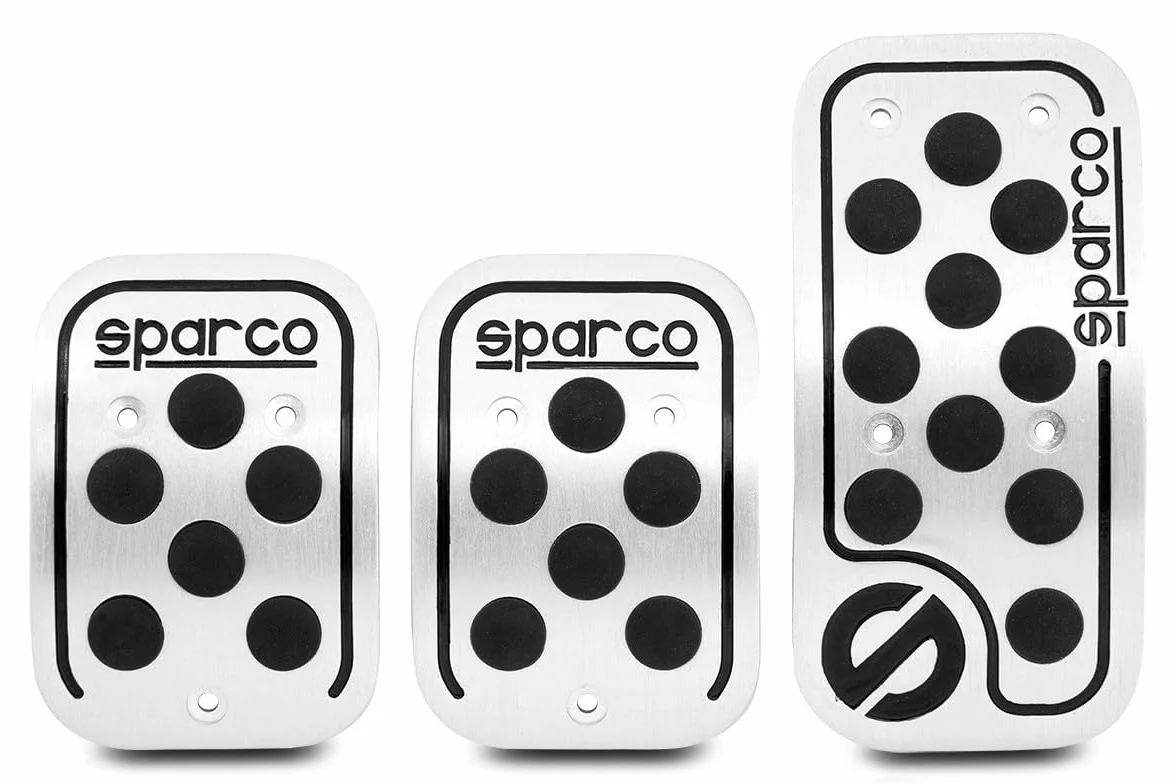 SPARCO SPC0406BK Zestaw okładzin pedałów z instrukcją montażu