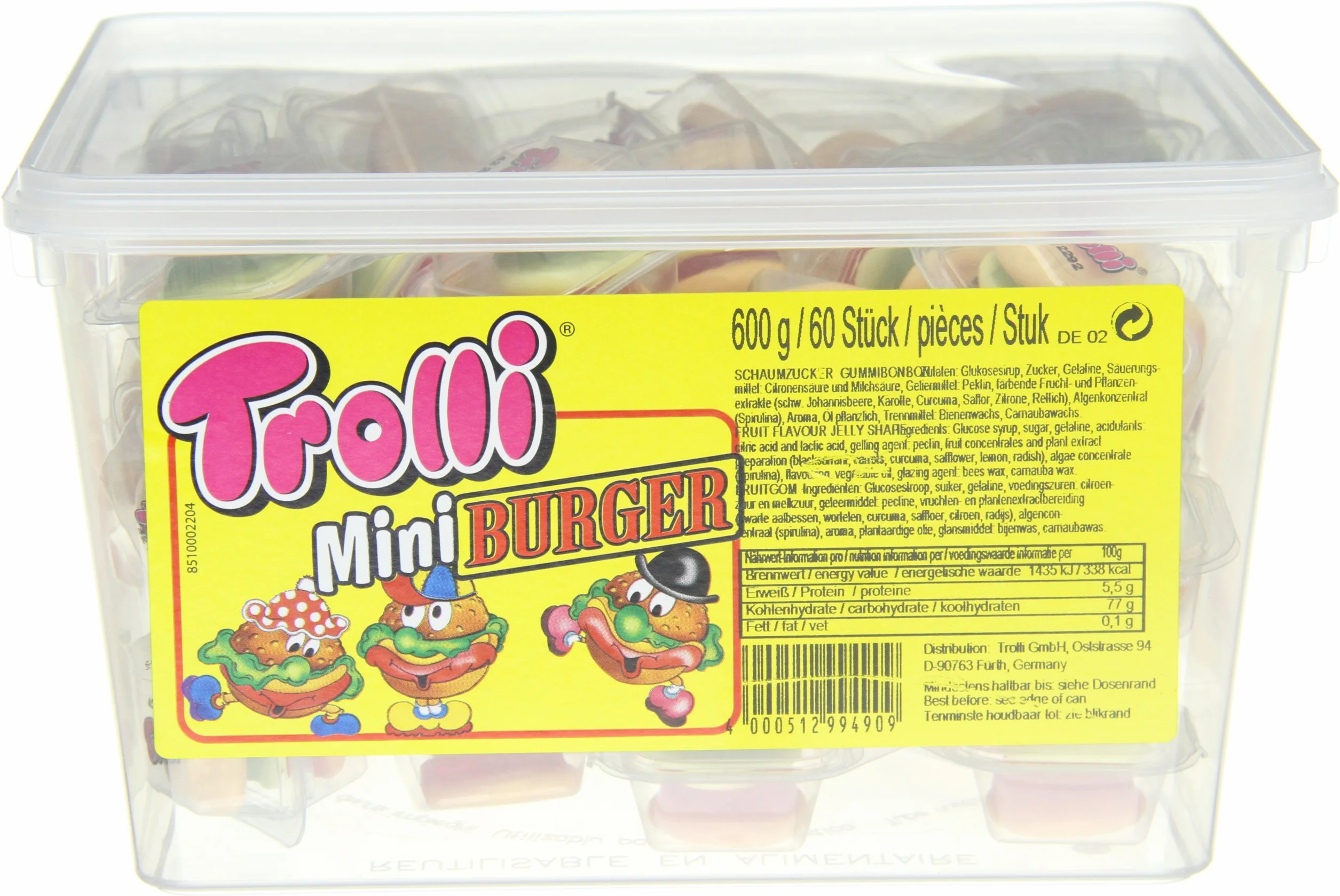 Trolli Mini burger 600 g