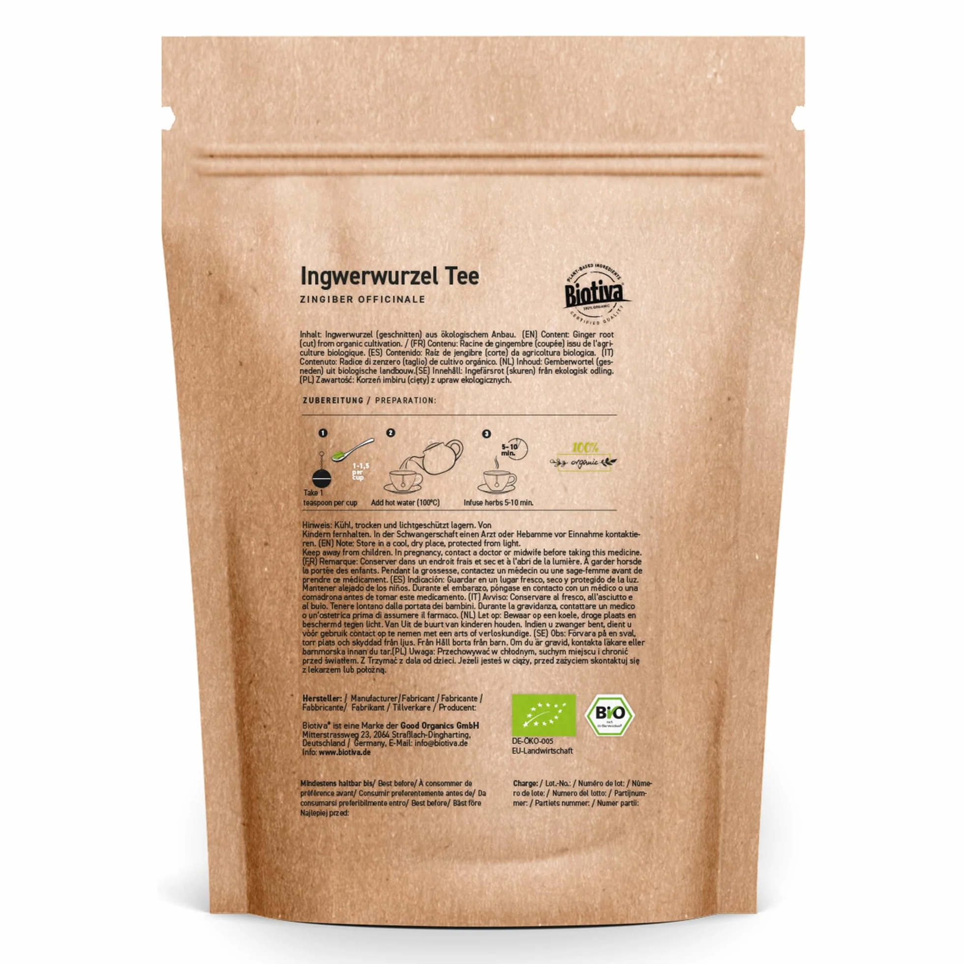 Herbata imbirowa 200g organiczna