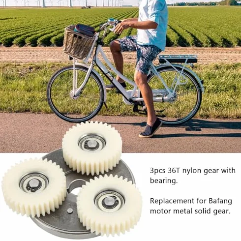 Zestaw Sprzęgła Silnika E Bike, 3 Szt. Przekładnia Nylonowa 36T z łożyskiem i Sprzęgłem 88 Mm do Roweru Elektrycznego Bafang 500 W