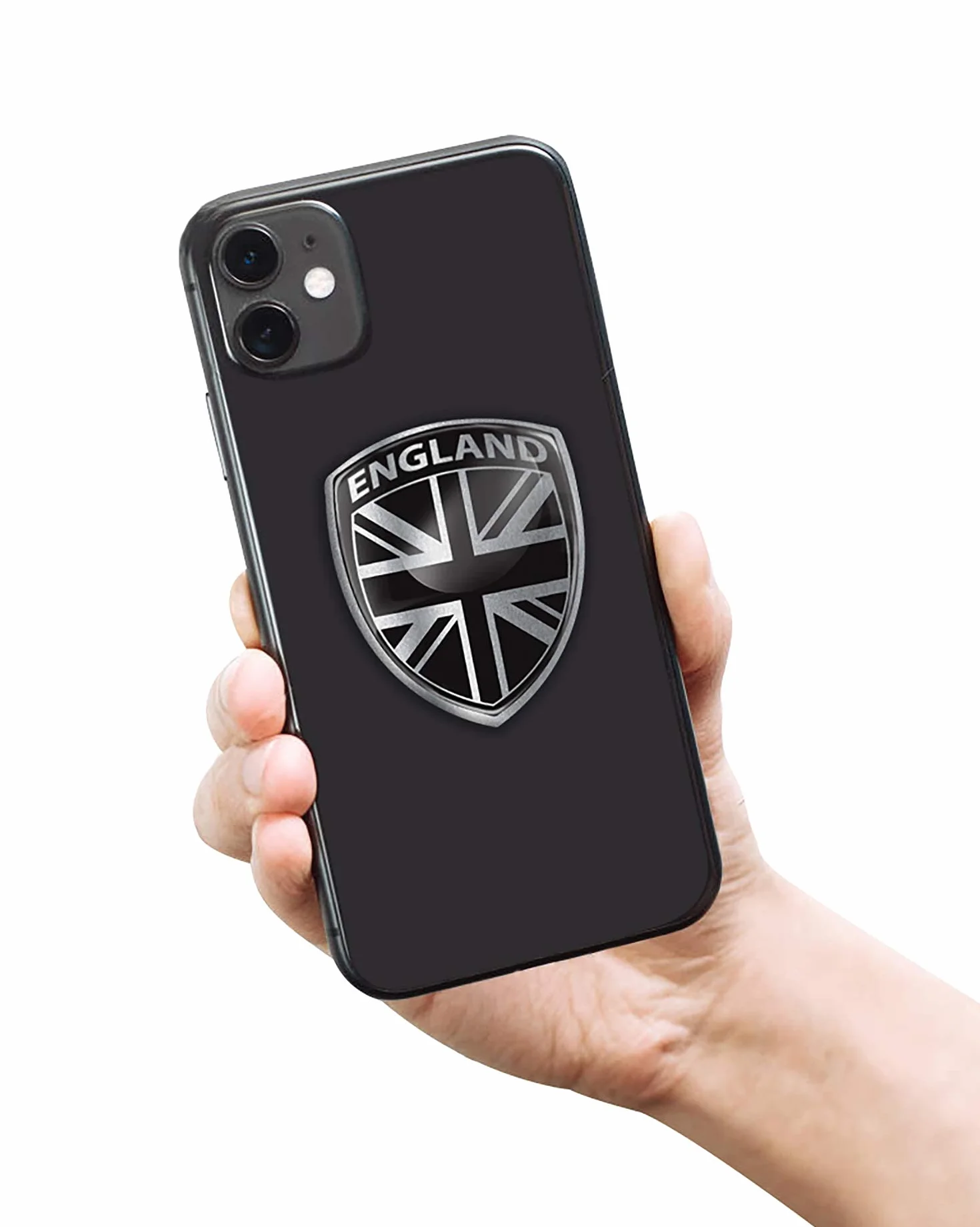 Biomar Labs 2 x wypukłe silikonowe naklejki 3D Union Jack flaga Wielka Brytania samochód kask motocyklowy