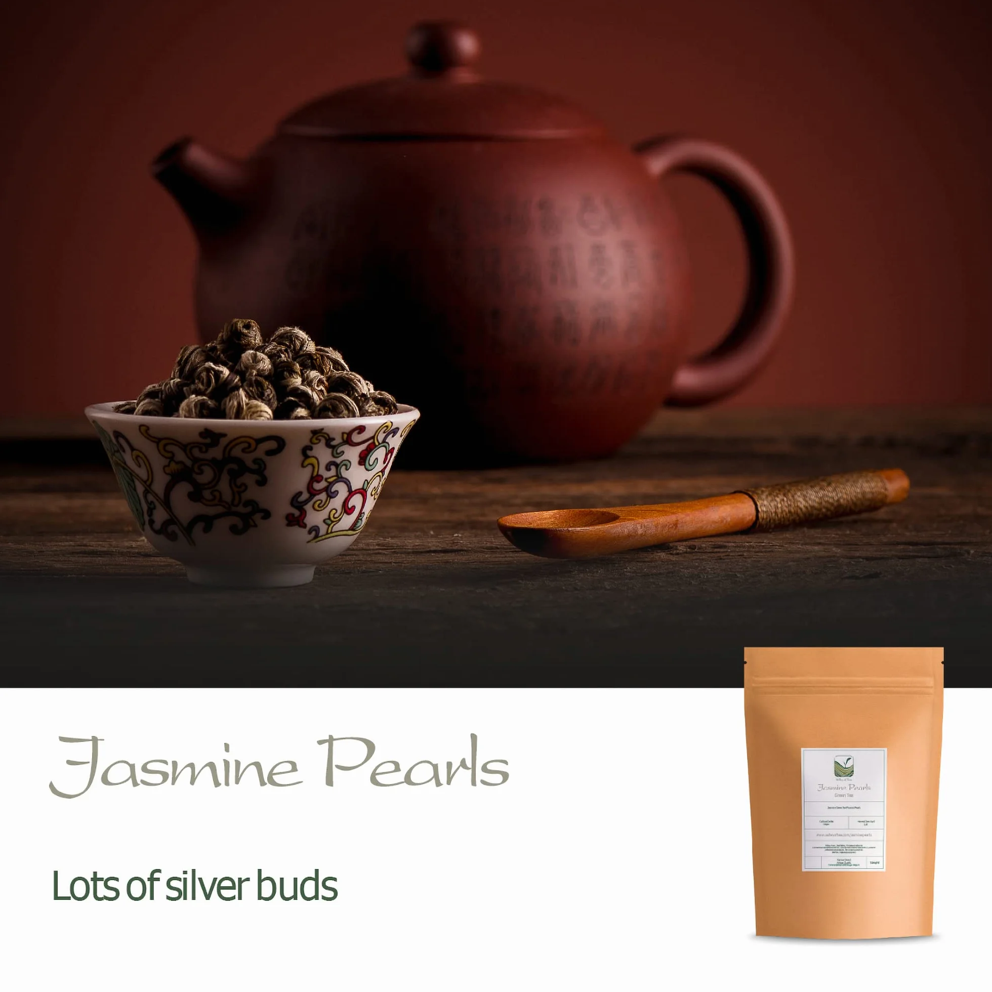 Jasmine Dragon Pearl Tea Phoenix Pearls Green Tea 40g