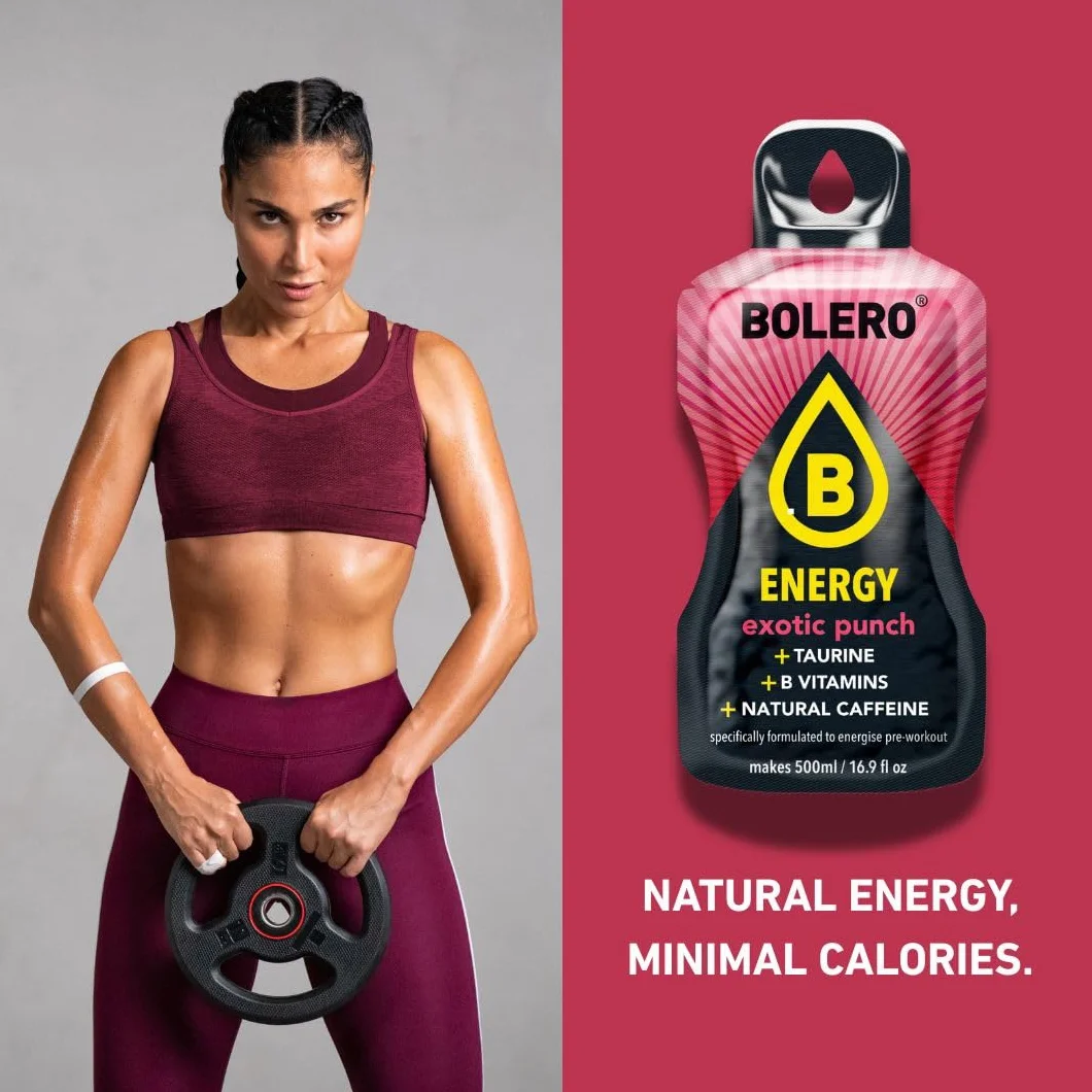 Bolero Energy Mix 14g x 12 Beutel Sugar-Free Powder Drink Vegan Gluten-Free
