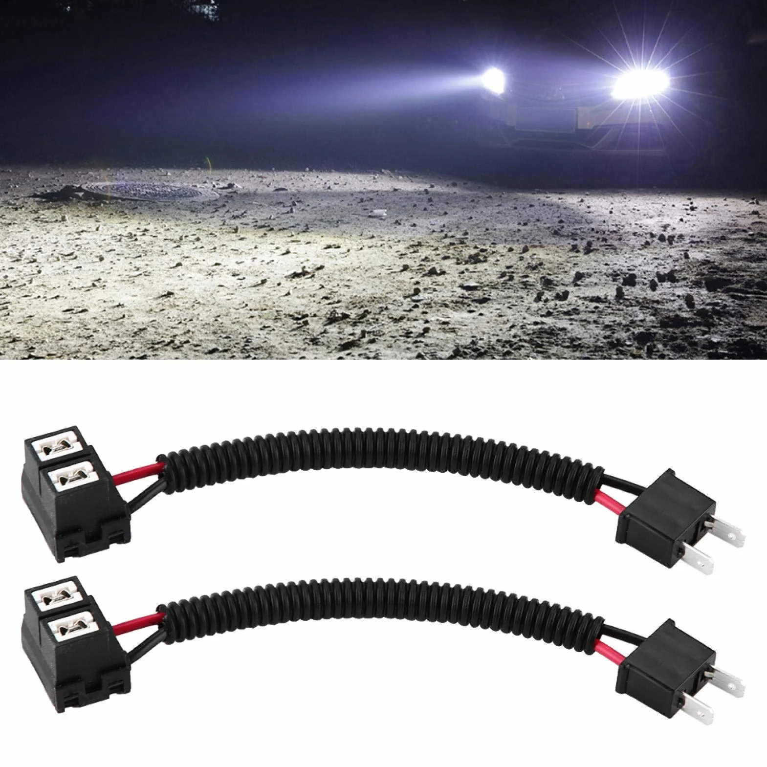 Przedłużenie H7 H7 reflektory światła przeciwmgielne złącze przedłużające / wtyczka/adapter H7 ceramiczny kabel adaptera H7 złącze konektor Macho Conector Coch