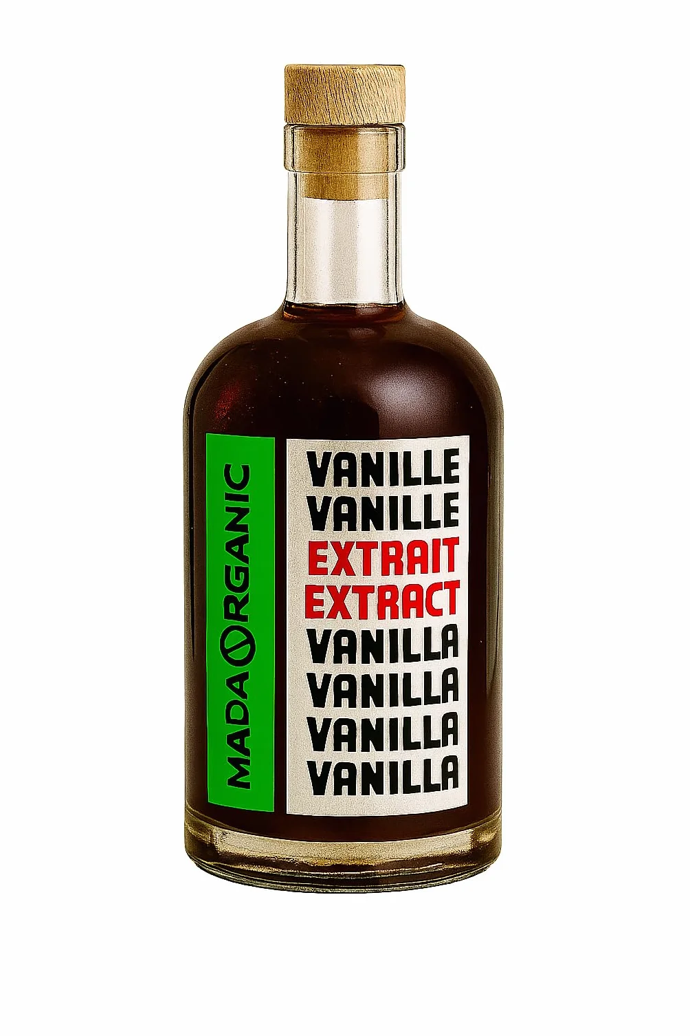 NATURALNY EKSTRAKT Z WANILII Bourbon 250ml - Bezalkoholowy - Czysty i Rękodzieło - Idealny do gotowania i pieczenia - (Francuska firma)