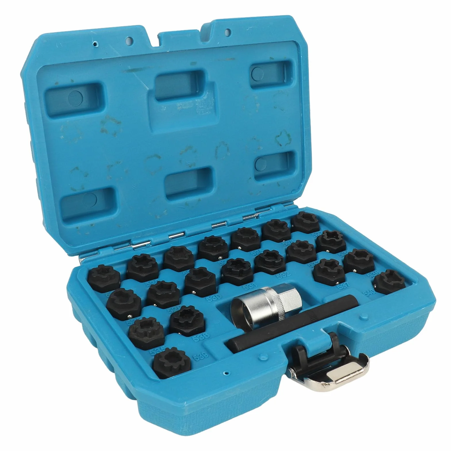 Zestaw do usuwania blokad kół Anti Theft Lug Nut Zestaw 22 szt. z adapterem 1/2 w