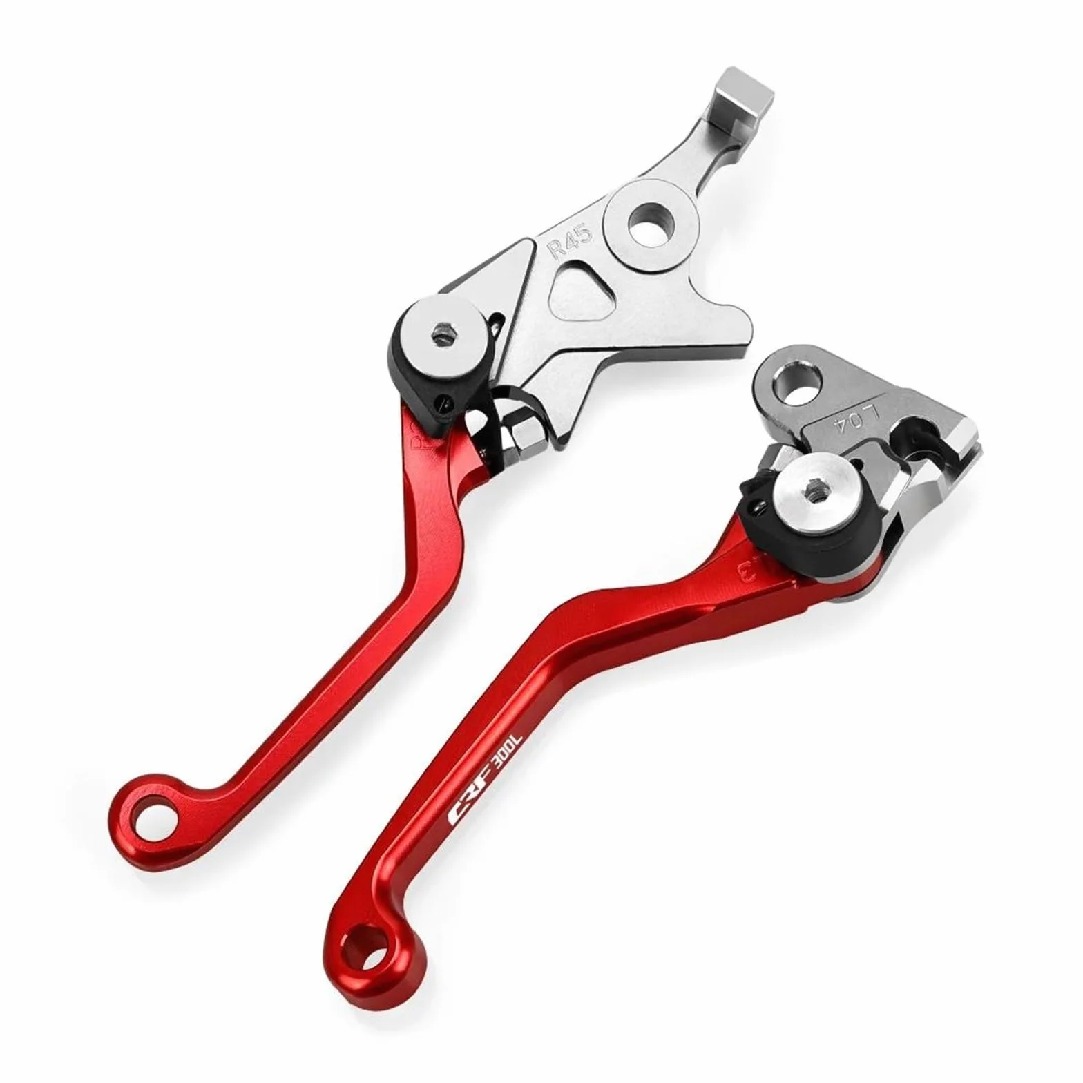 Dźwignia sprzęgła hamulca motocykl HONDA CRF300L 2022 CNC Pit DirtBike Pivot Składane Dźwignie Hamulca I Sprzęgła uchwyt sprzęgła (A pair gray)