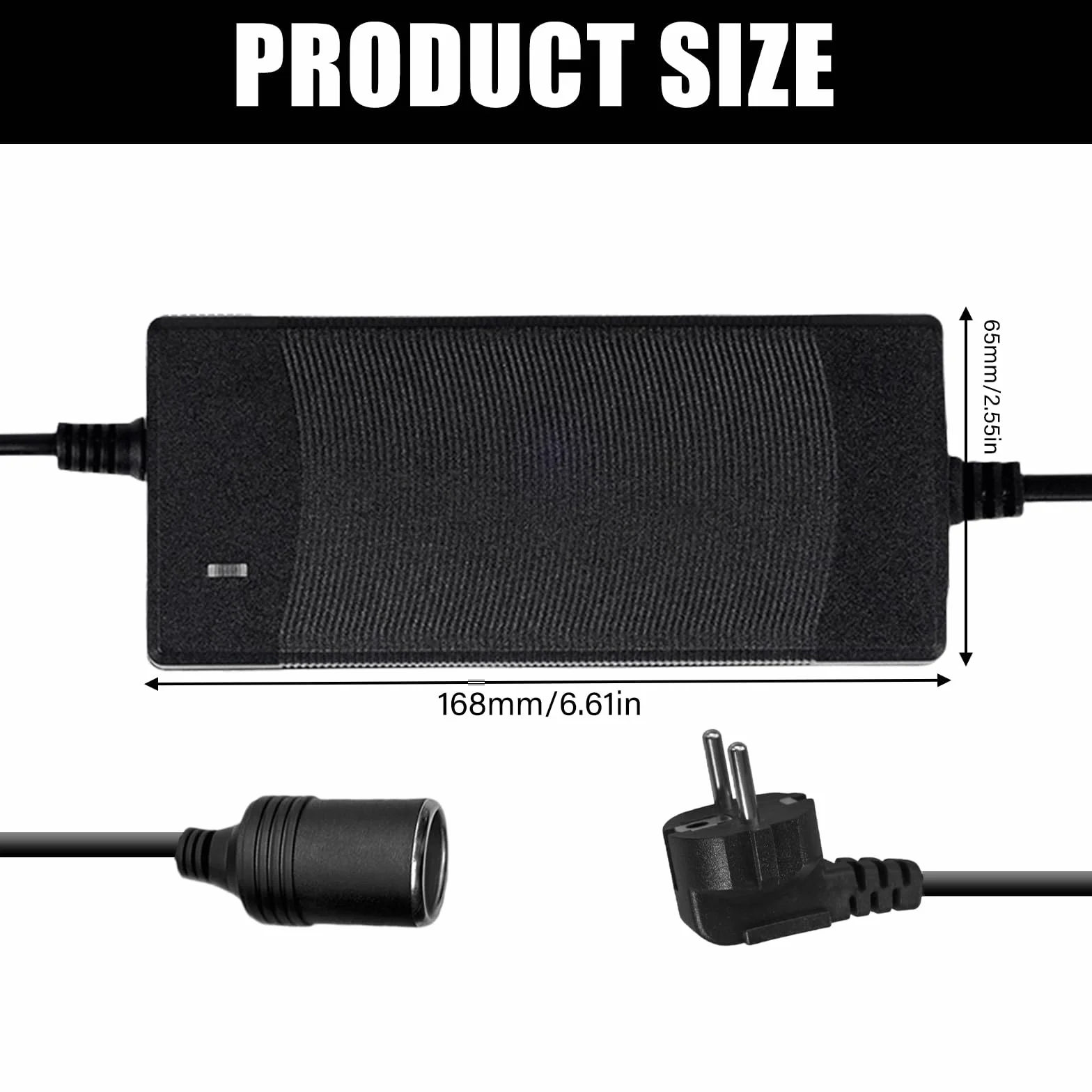 Przetwornica napięcia 230 V na 12 V, 180 W, zasilacz sieciowy 12 V 15 A, zasilacz 220 V, adapter do gniazda zapalniczki samochodowej, gniazda zapalniczki samochodowej, odkurzacza samochodowego