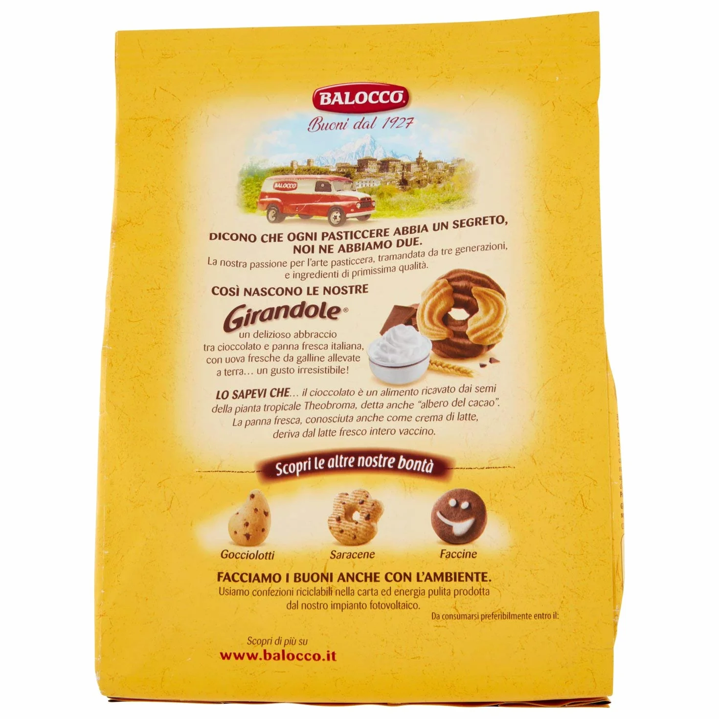 Ciastka Biscotto Girandole 700g - Balocco włoskie kruche