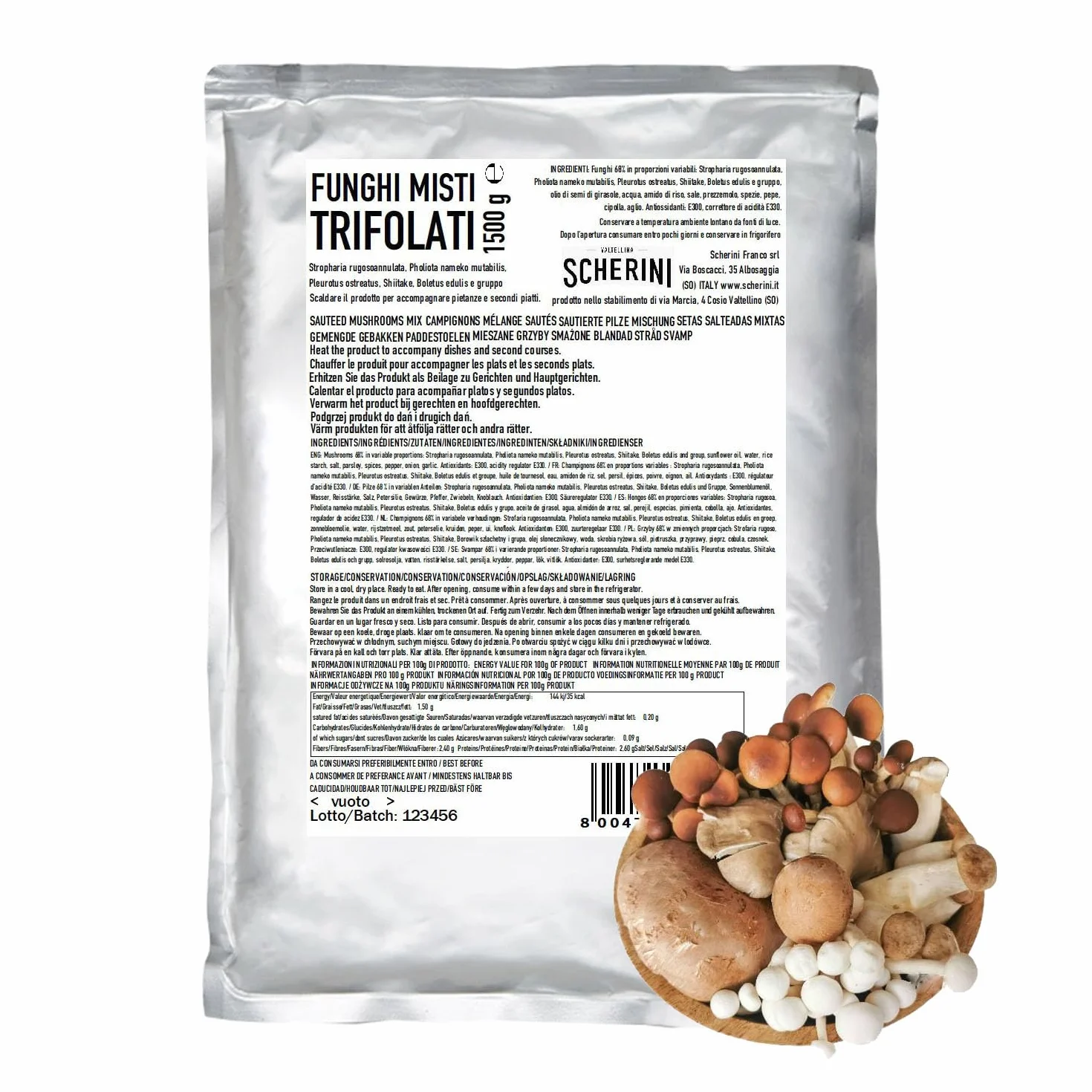 Grzyby gastronomiczne 1500 g tryfolowane mieszane