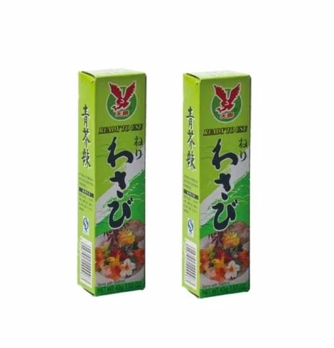 Pamai Pai® Dwupak: 2 x 43 g tubka wasabi pasta ostra do sushi zielony chrzan pasta wasabi