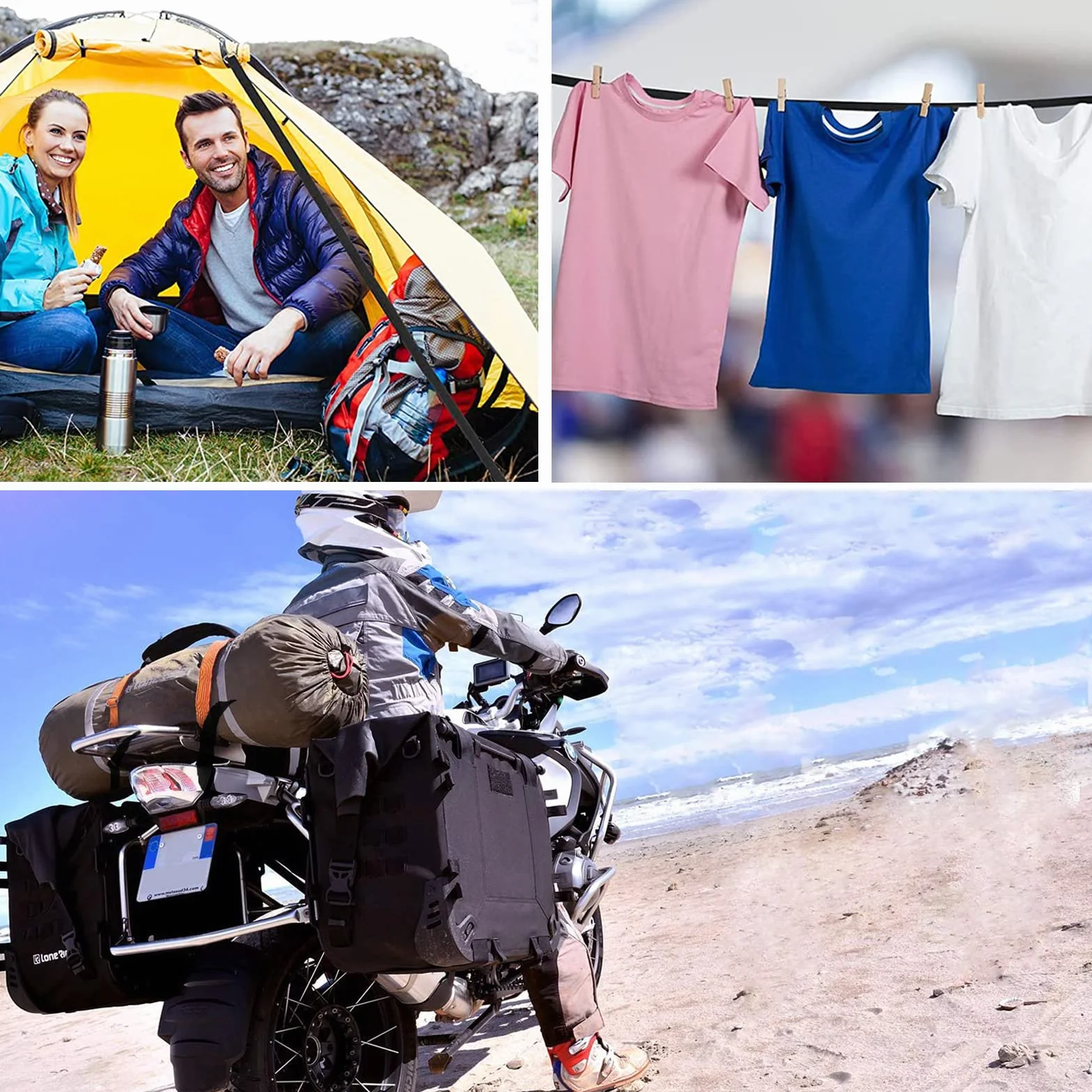 Płyta regulowana elastyczna lina, 4 szt 1M, guma rozszerzająca dla rowerów, bardzo silne pasy napinające z metalowymi haczykami, do rowerów, Motocykl, Camping (czarny)