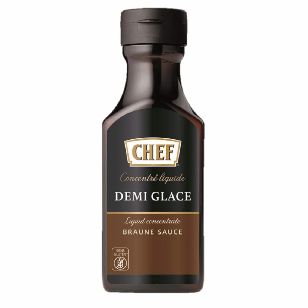 CHEF Płynny koncentrat Demi Glace, zwiększenie smaku potraw, 100% naturalny smak, 1 opakowanie (1 x 200 ml)