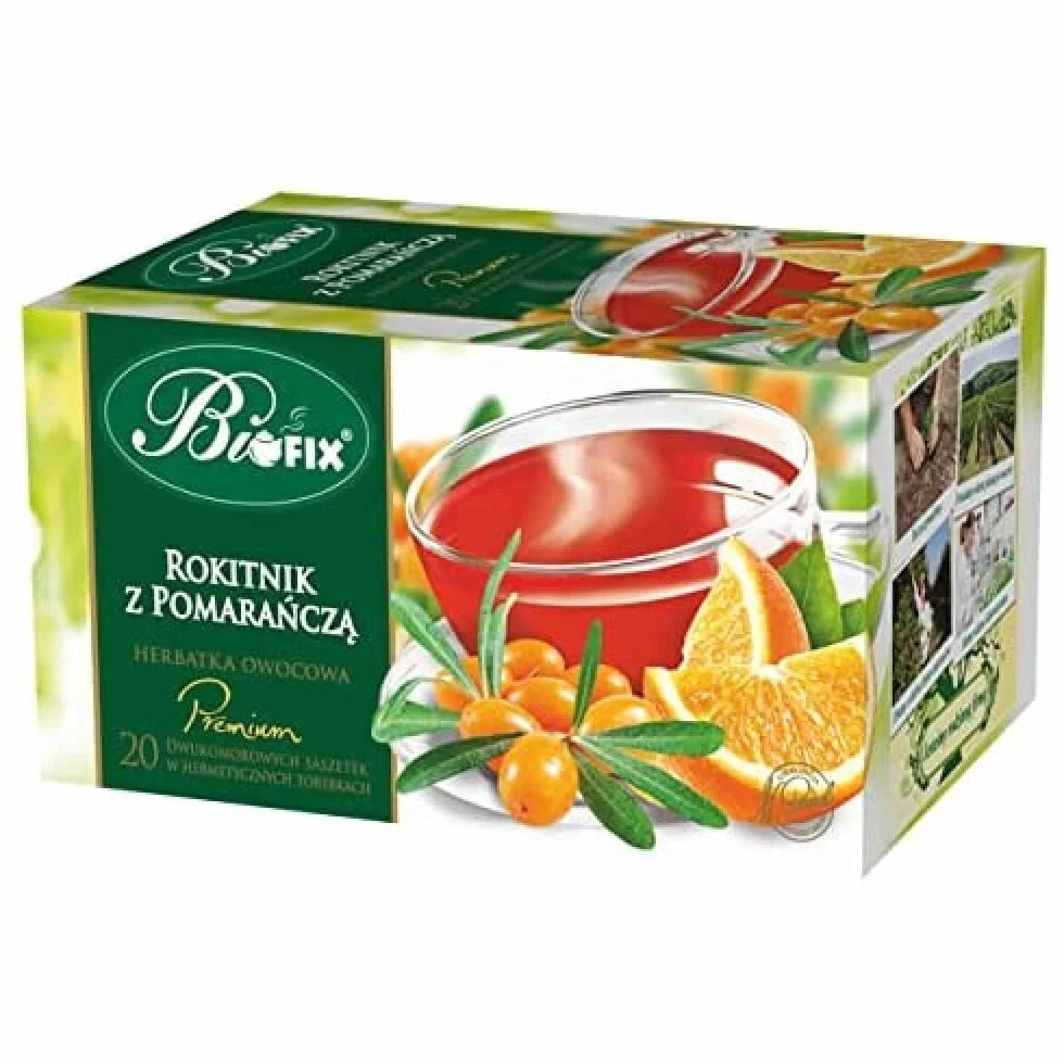 Bifix Owocowa Premium Herbata Rokitnik Pomarańcza 20 sztuk