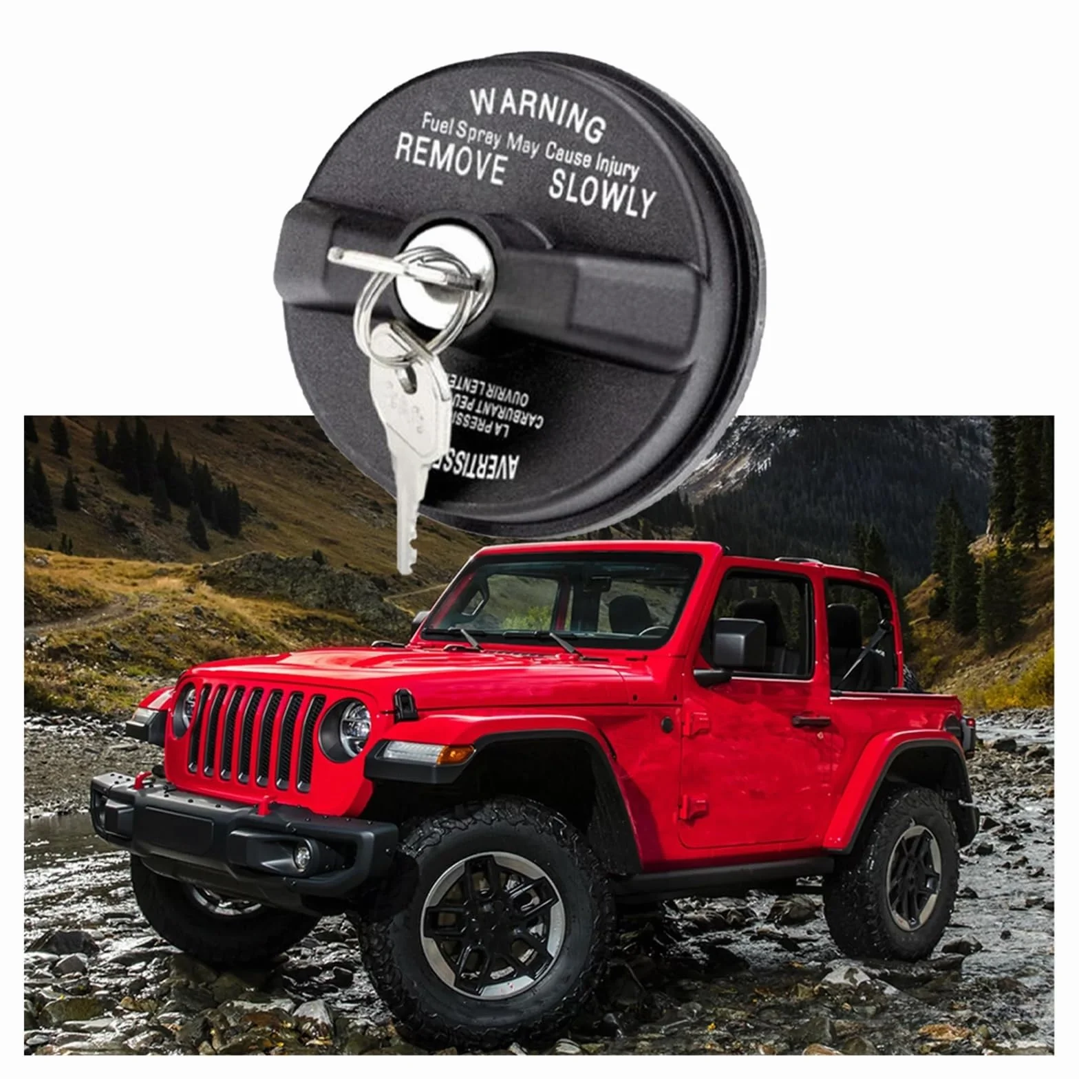 pokrywka do napełniania oleju Blokada korka wlewu paliwa 05278655AB pasuje do Chrysler Dodge Jeep Ram Challenger Grand Caravan 1500 Cherokee Wrangler