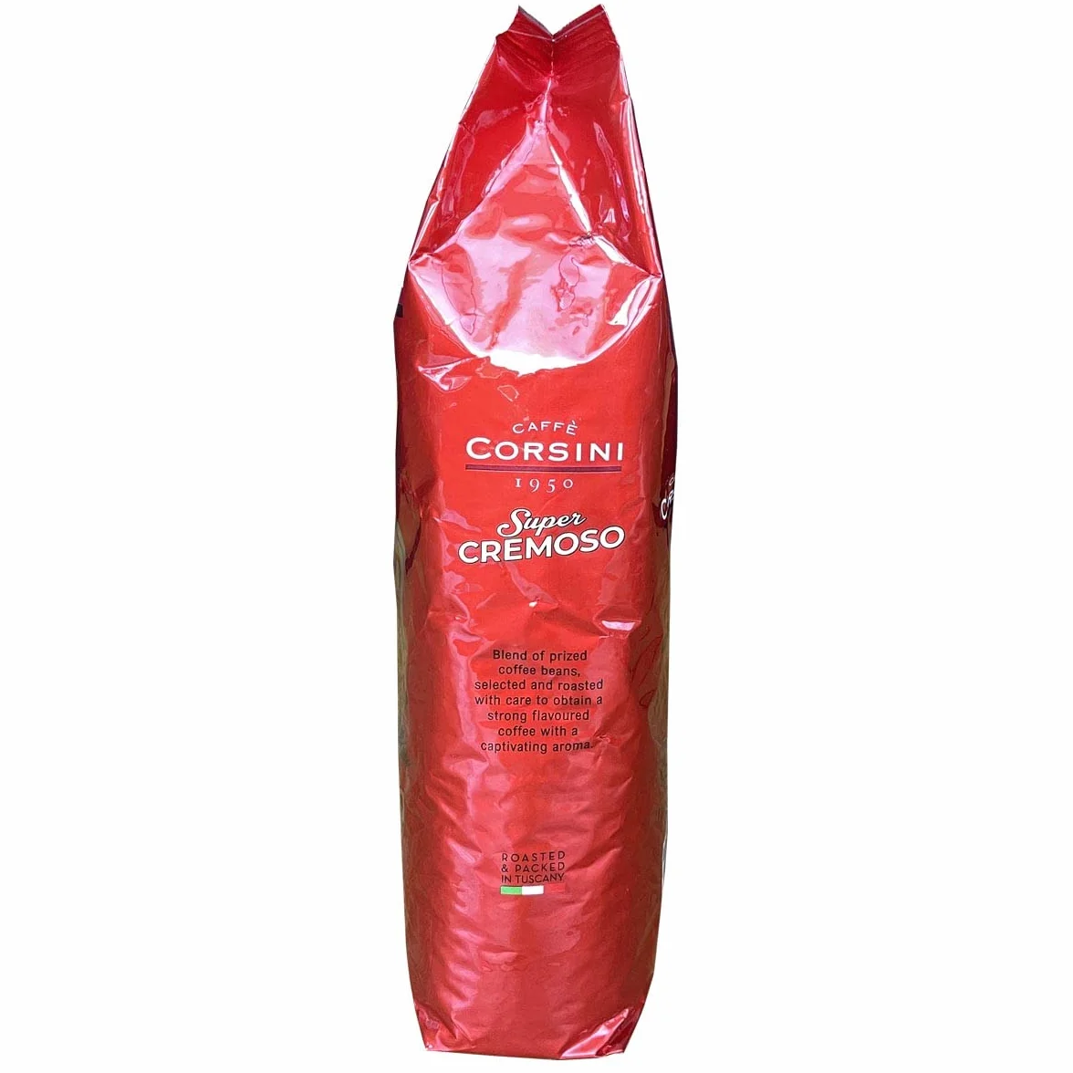 Caffè Corsini - Kawa Ziarnista Super Cremoso, Espresso o Intensywnym i Kremowym Smaku, 1 kg