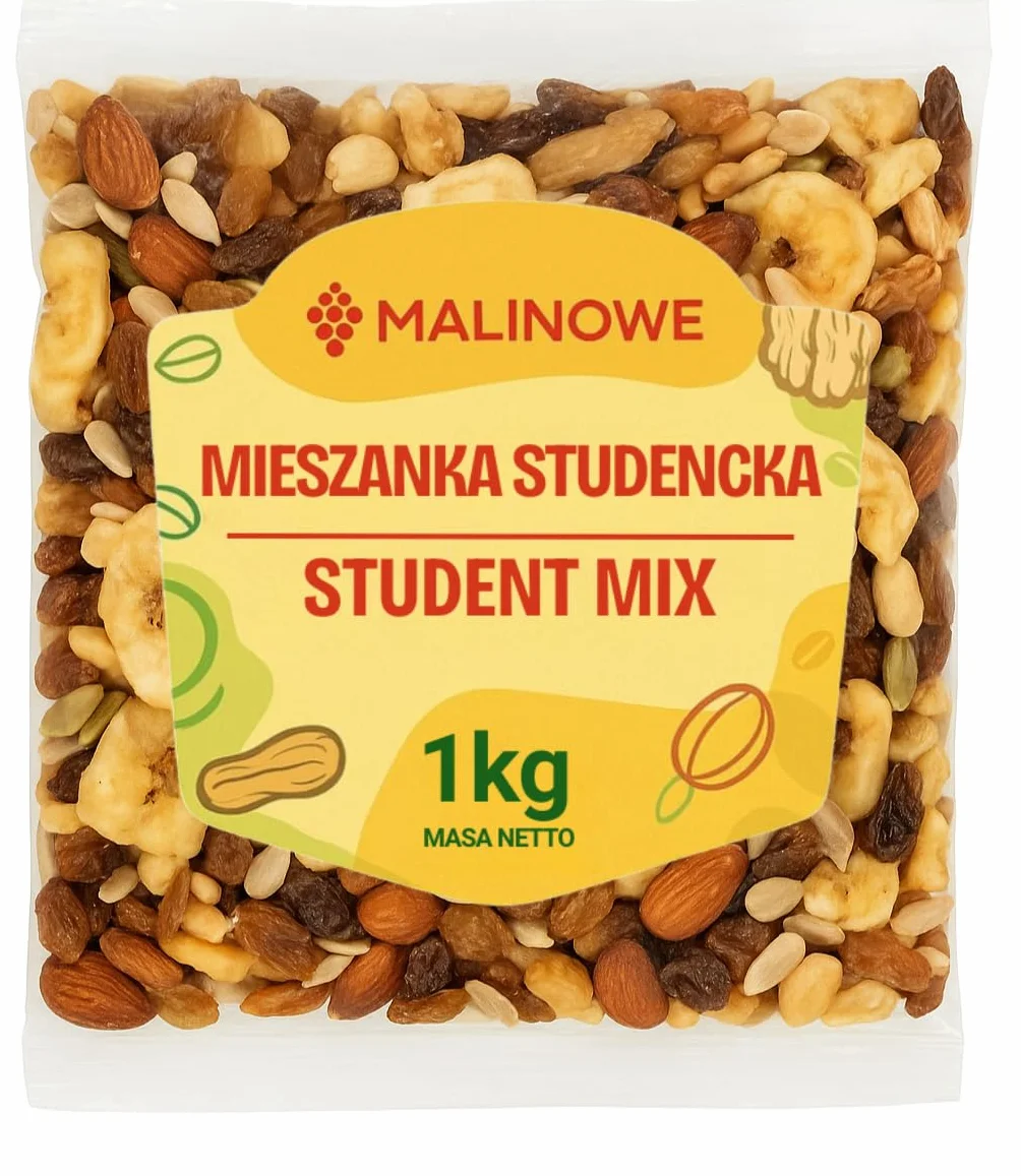 Malinowe MIESZANKA STUDENCKA 1kg Pyszna!