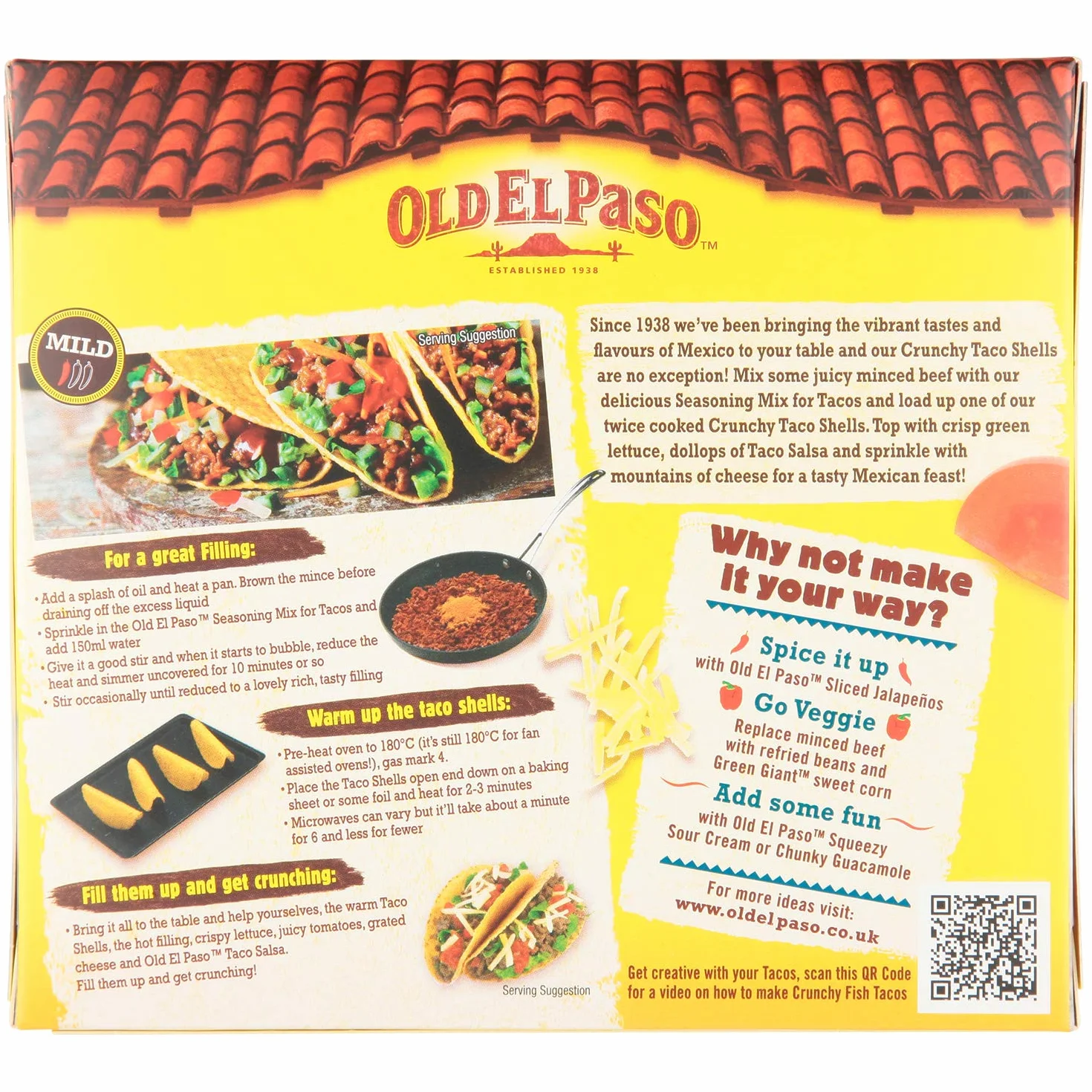 Old El Paso Taco Shells 156 g