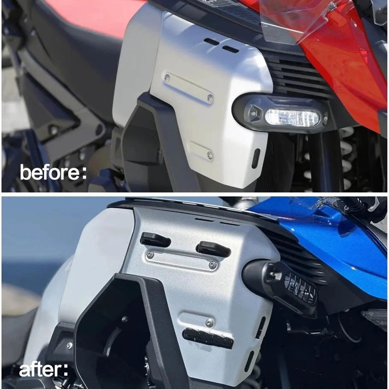 Osłona panelu chłodnicy BMW R1300 GS 2024 2025 Czarna