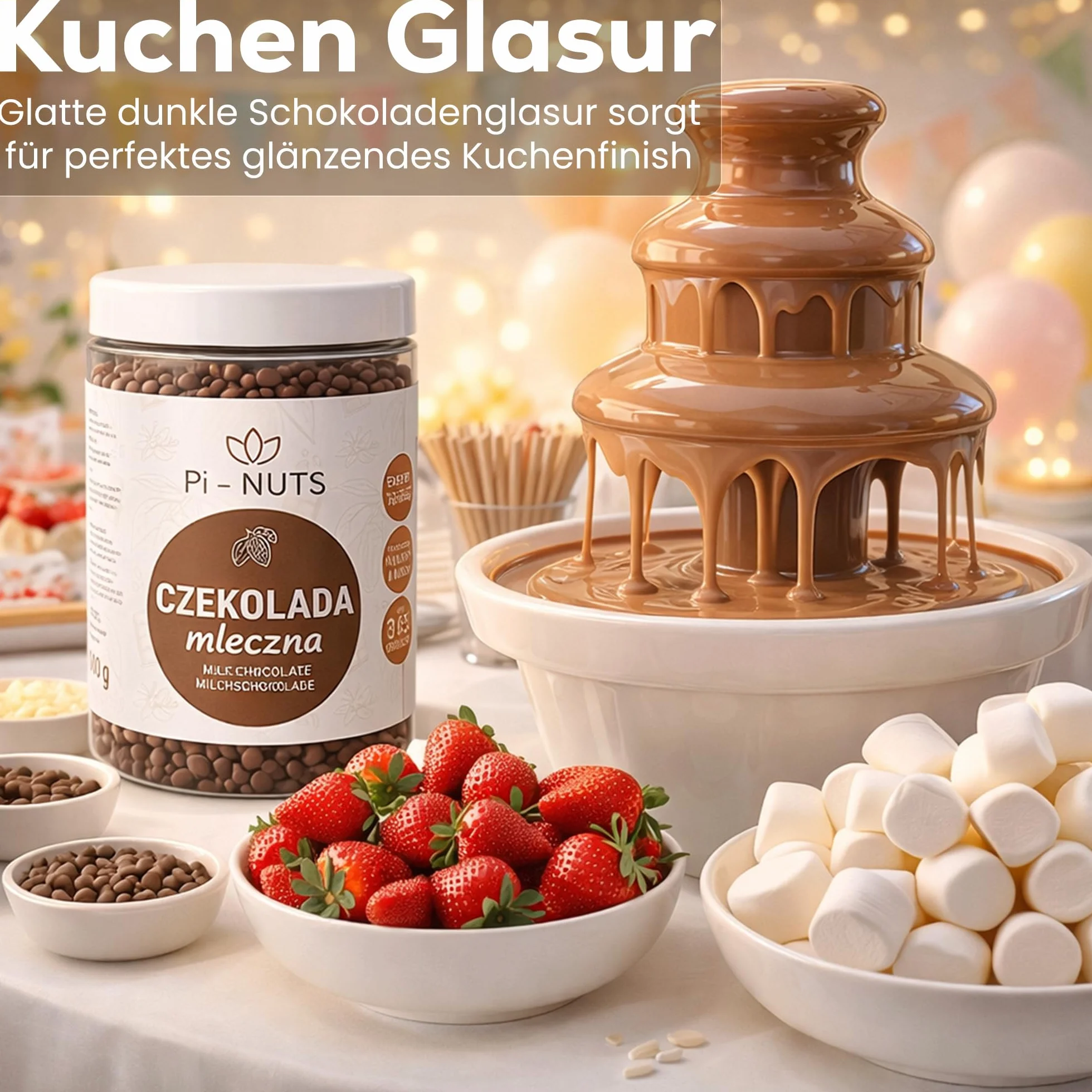 Czekolada mleczna 34% 600g dropsy do deserów