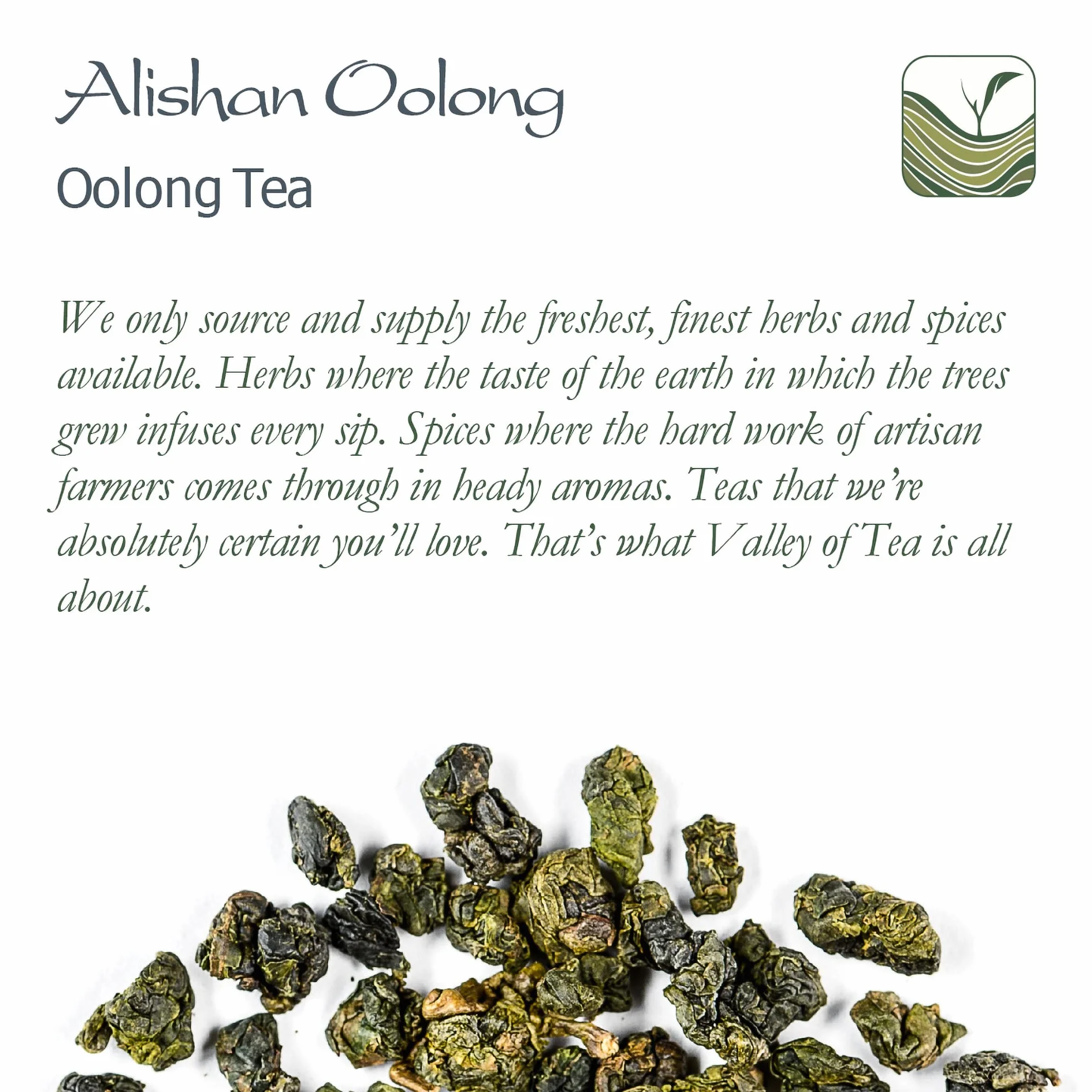 Alishan Taiwan Oolong Tea Tie Guan Yin Wu Long
