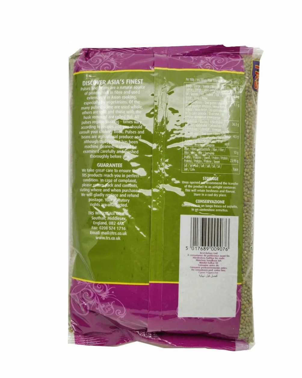 TRS Mung Beans, ziarna do ust, całość 2 kg