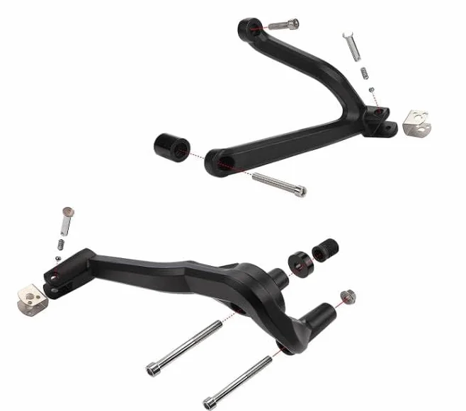 Czarne tylne podnóżki pasażera podnóżki wsparcie dla Sportster S 1250 RH 1250S 2021 2022 2023
