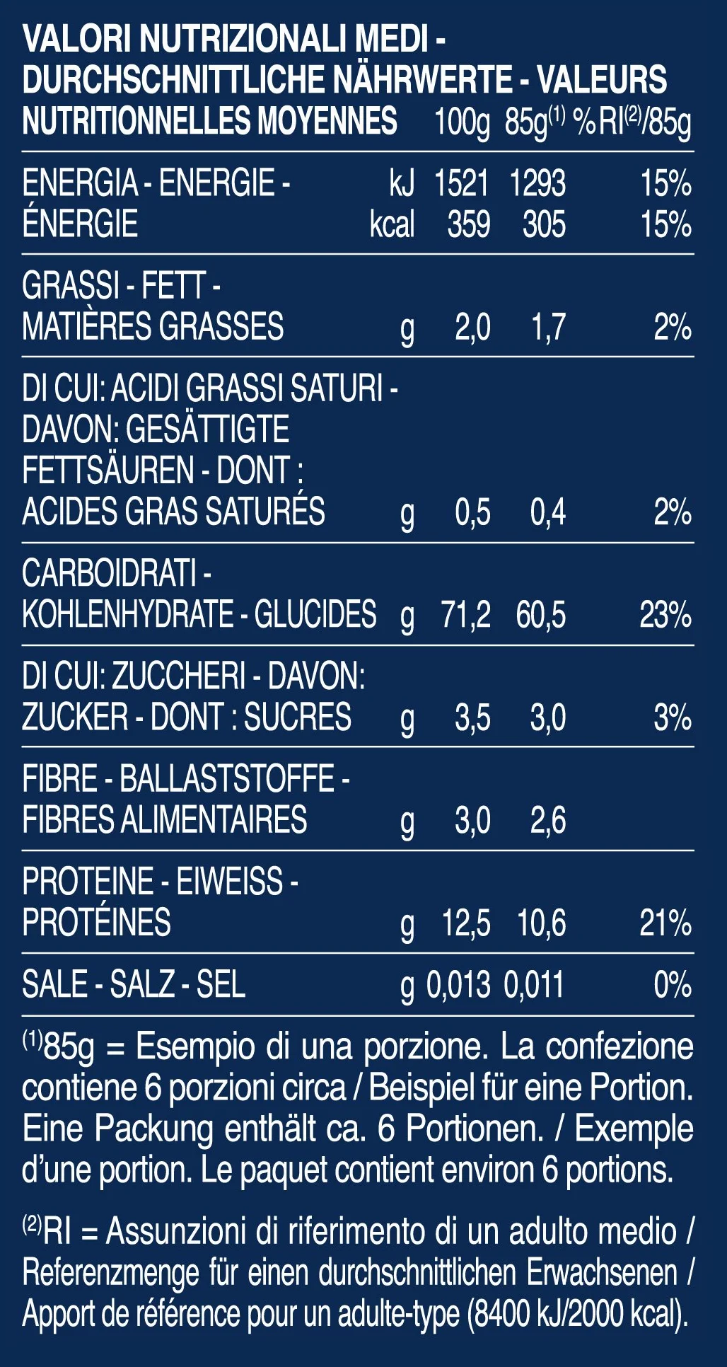 Makaron Mezze Penne Rigate n.70 500g - Barilla
