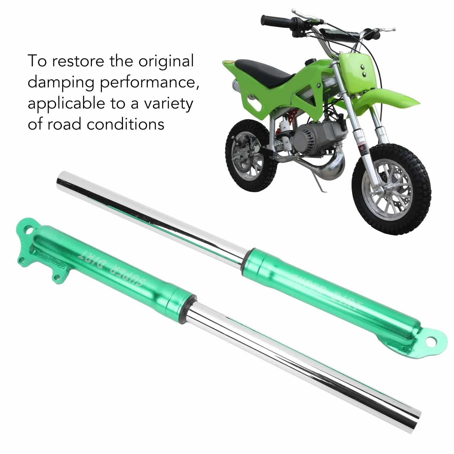 Dirt Mini Pocket Bike Przedni Widelec Amortyzator Amortyzowany Widelec ze Stopu Metalu do 47 Cm3 49 Cm3 2-suwowy - Ulepsz Swoje Wrażenia z jazdy!