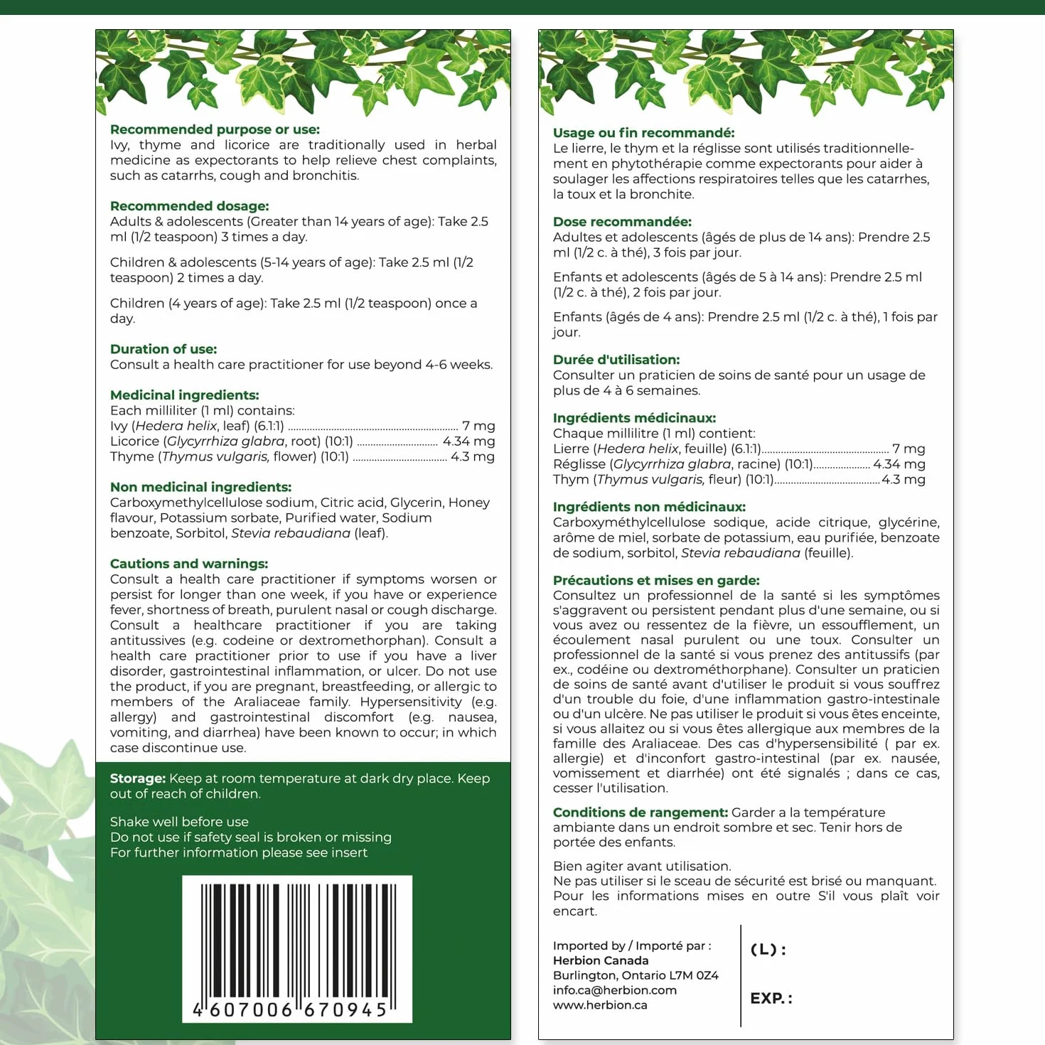 Herbion Natural Syrup tymiankowy syrop na kaszel 150 ml dla dorosłych i dzieci od 4 lat