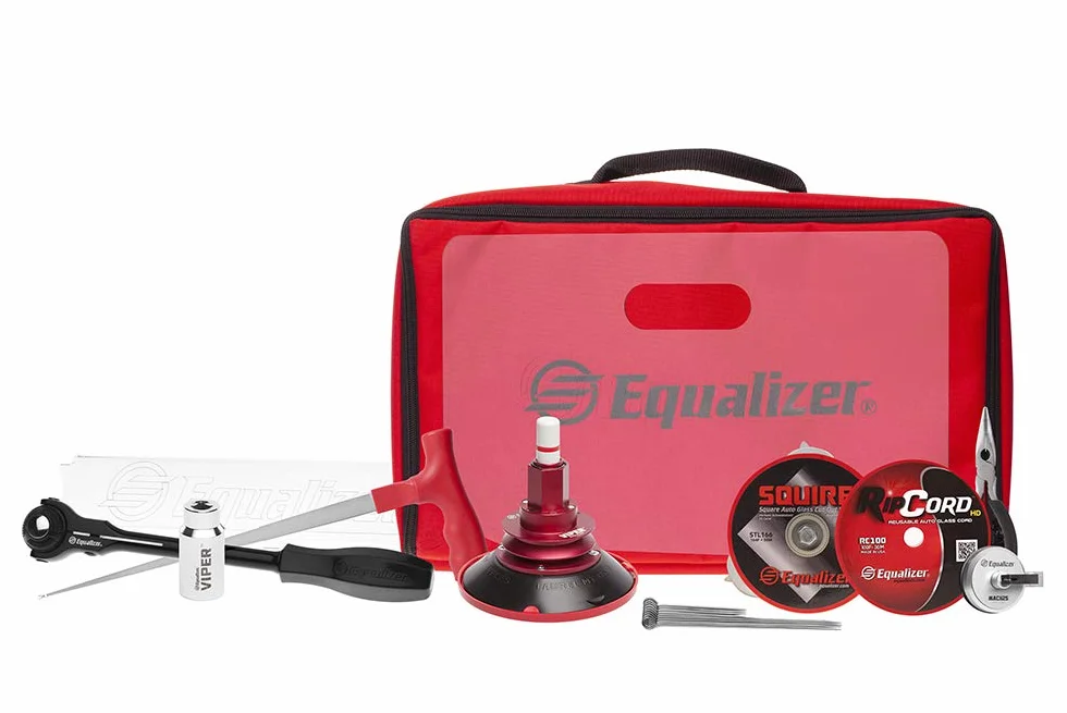 Equalizer Industries Equalizer Viper Deluxe zestaw, przewód do przedniej szyby i narzędzie do usuwania drutu, usuwanie szyb samochodowych