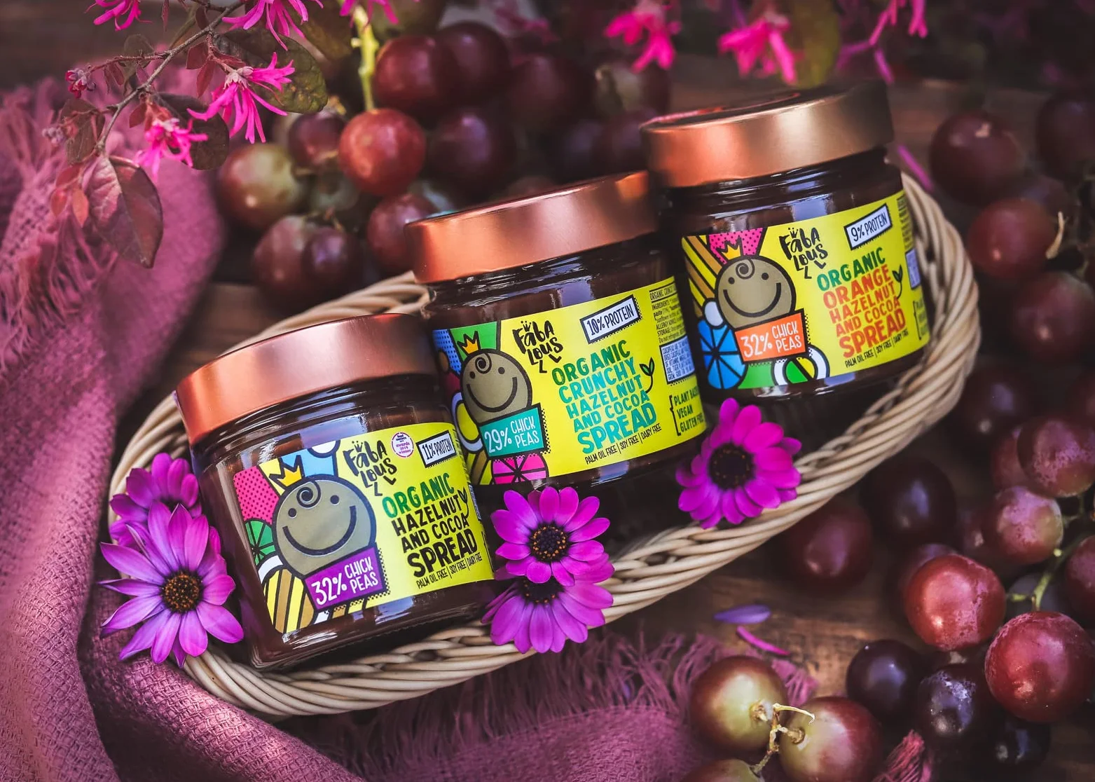 Fabalous Orange Hazelnut Cocoa Chickpea Spread 200g