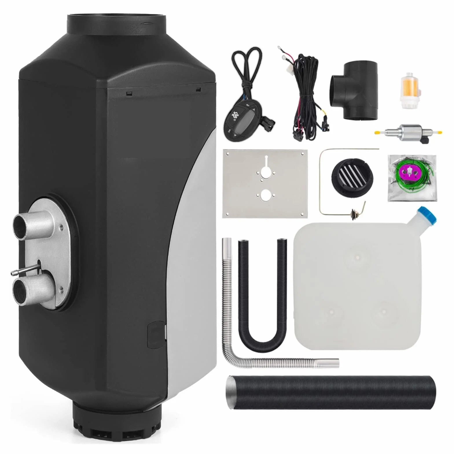 Ogrzewanie postojowe 5 kW 12V. Podgrzewacz powietrza z LCD Switch Cyfrowy Tłumik Ciegłe Fuel Ciche Do samochodów samochodowych Nagrzewnica przyczepy samochodowej do kamperów, ciężarówek, kamperów, łod