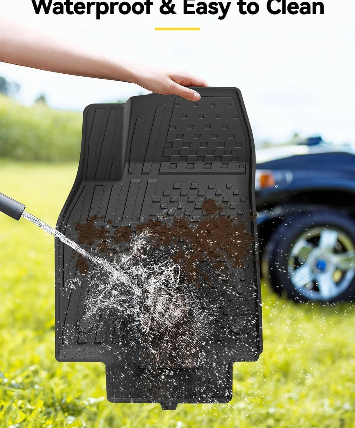 3W Dywaniki Samochodowe i Mata Bagażnika do Tesla Model Y Juniper 2025-2026 (Standard/Premium/Performance), Wodoodporne Dywaniki TPE Całoroczne, Przyjazne dla Psów i Zwierząt, Antypoślizgowe Korytkowe