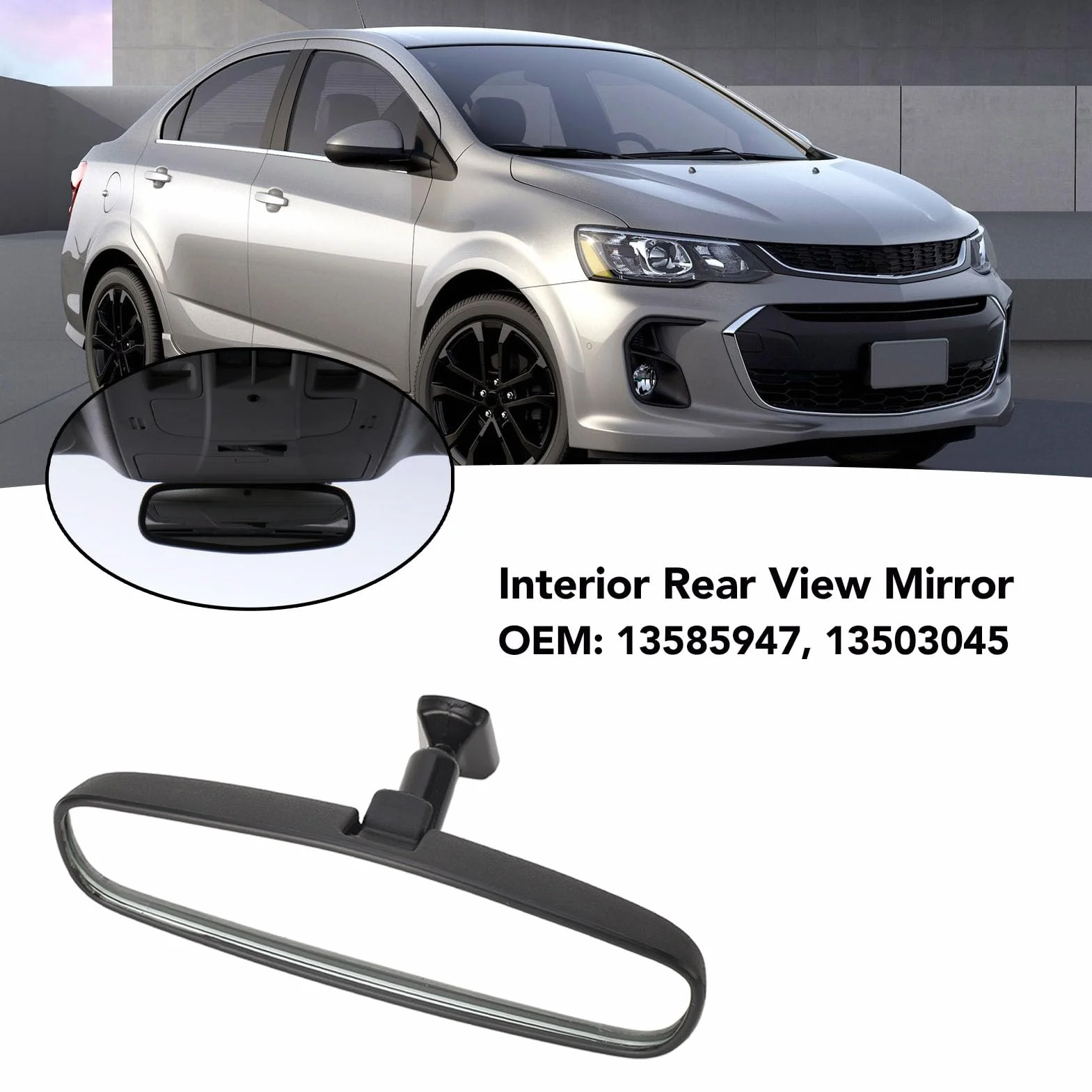 Wewnętrzne Lusterko Wsteczne, 13585947 Lusterko Wsteczne Wnętrza Samochodu dla Blazer Bolt Cruze Impala Malibu Traverse Trax Volt