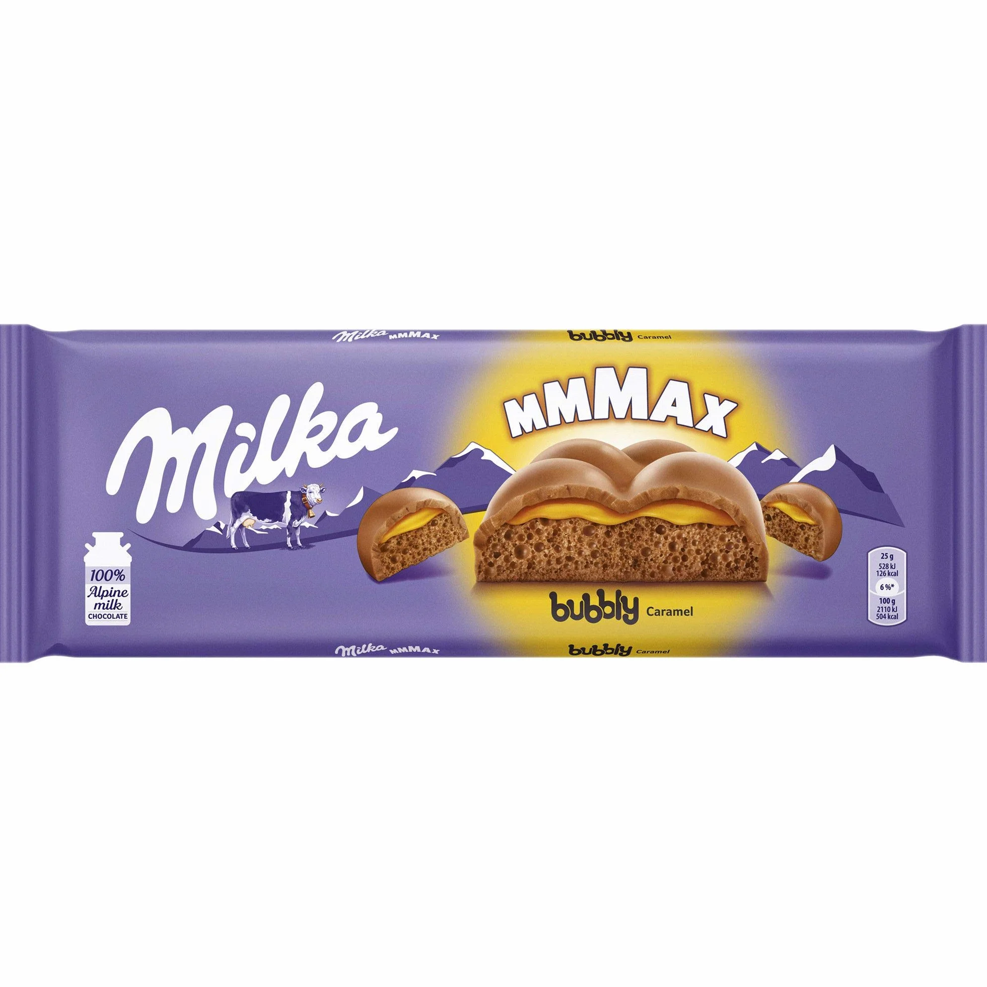 Milka Mmmax Czekolada mleczna Bubbly Caramel 250g
