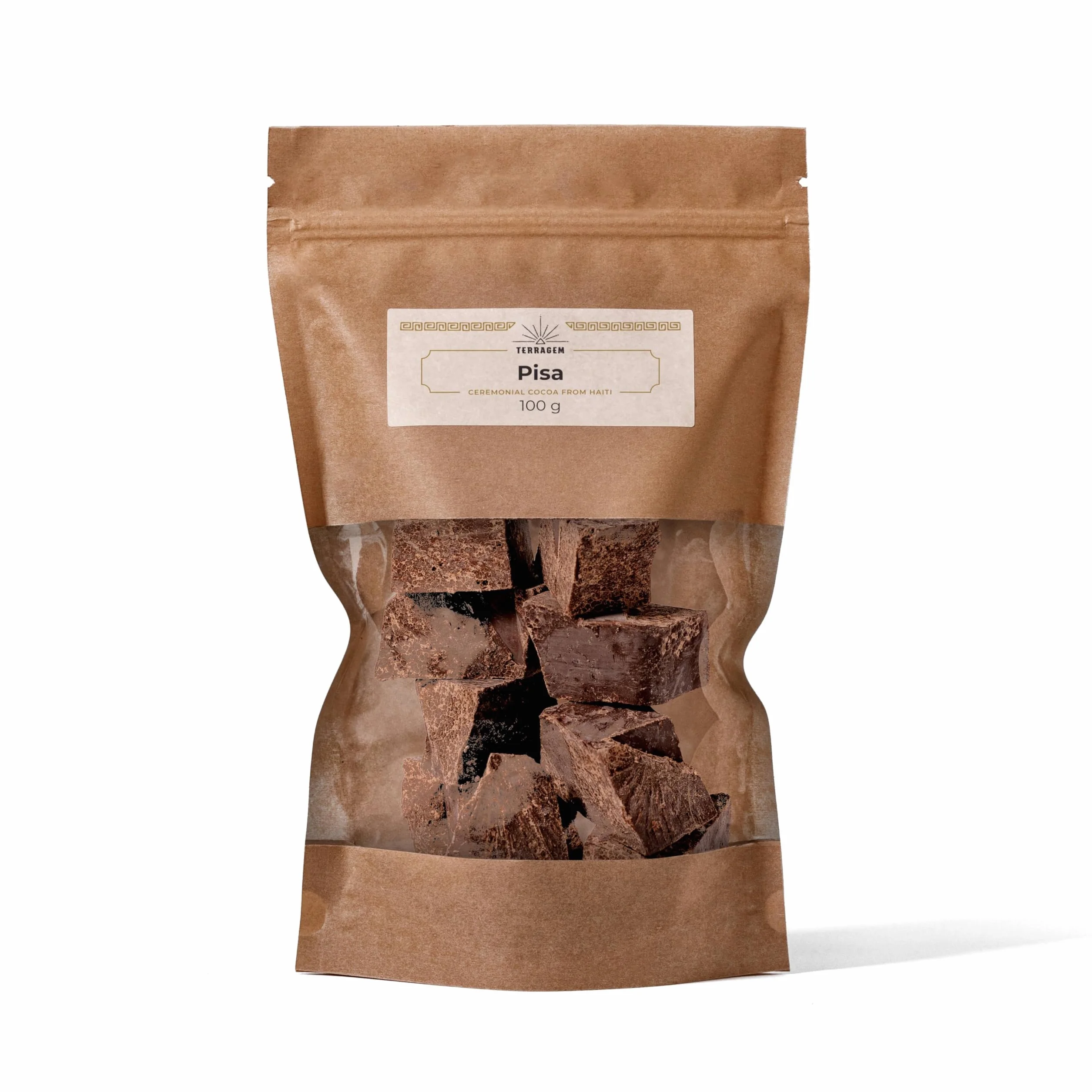 Ceremonialne Kakao Pisa - Masa Kakaowa 500g - Duchowe Surowe Kakao do Picia - Keto Czekolada Bez Cukru