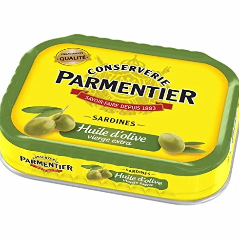 Parmentier Sardines à l'huile d'olive vierge extra 135 g