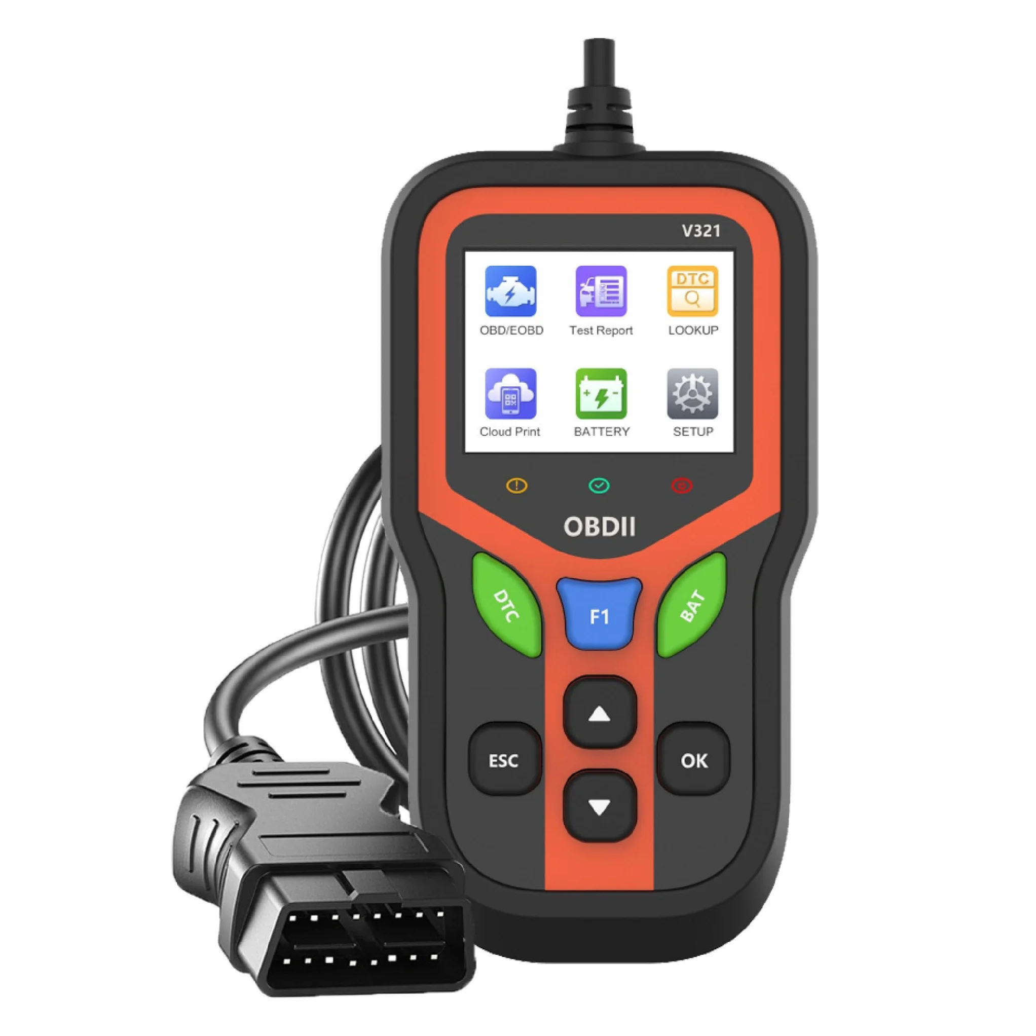 Skaner V500 OBD2 Narzędzie diagnostyczne Czytnik kodów dla Dodge Nitro 2007-2012 Diagnostyka awarii silnika Strumień danych
