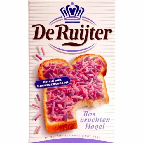 De Ruijter hagelslag bosvruchten (Forest Fruit Sprinkles) Zestaw 2 x ea 10,6 oz/300gr