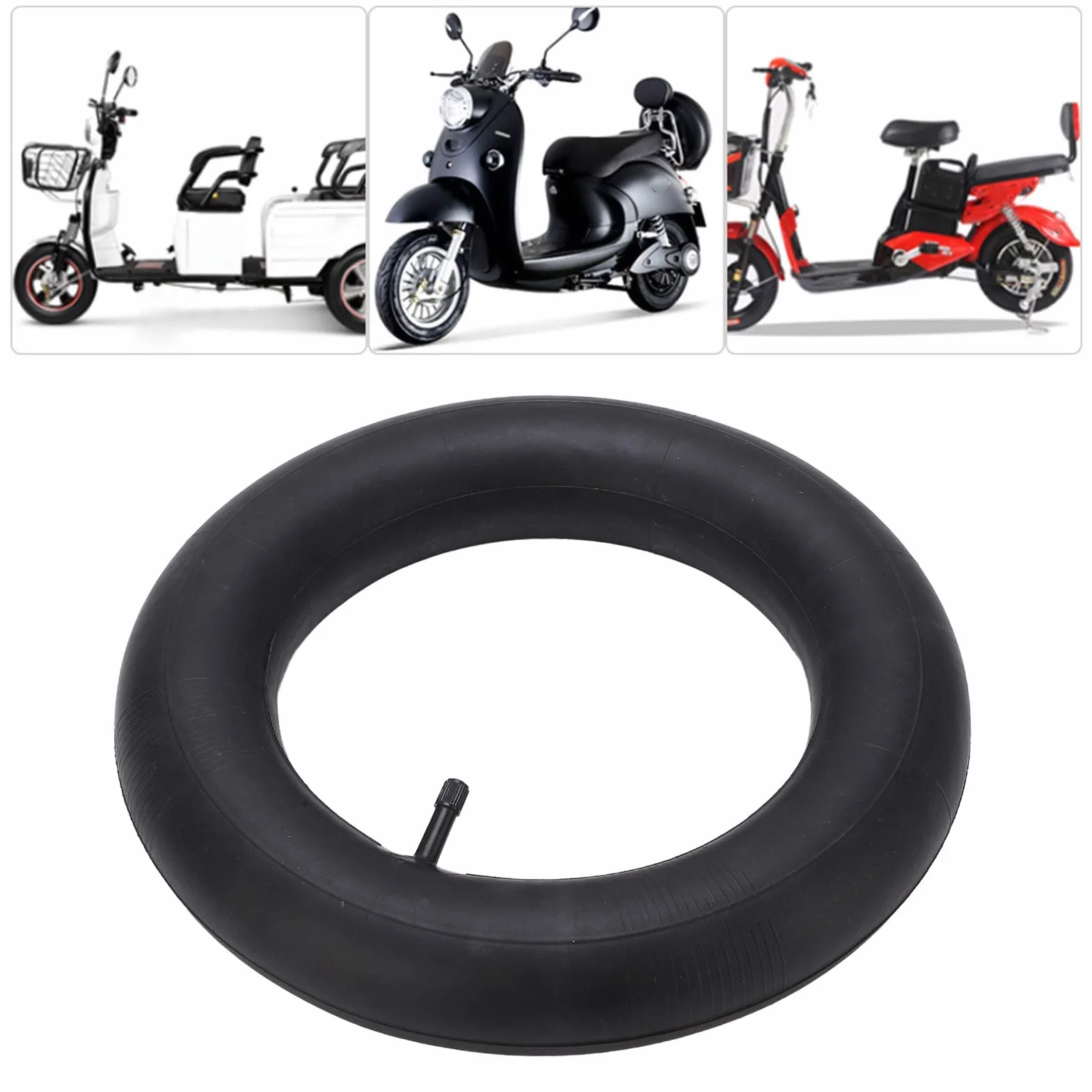 Dętka 3.00/3.25-8, 3.00/3.25-8, Dętka Koła 3.00/3.25-8 Gumowa Dętka Opony Wewnętrznej do Taczki Motocyklowej Electro Tricycle