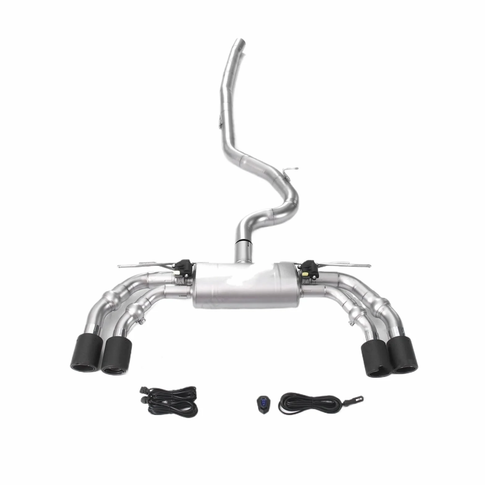 Katalizator katalizator Zestawu sterownika zaworu Pasuje do Audi S3 2.0T końcówki tłumika wysokowydajny układ wydechowy Catback katalizator akcesoria(Stainless steel kit)
