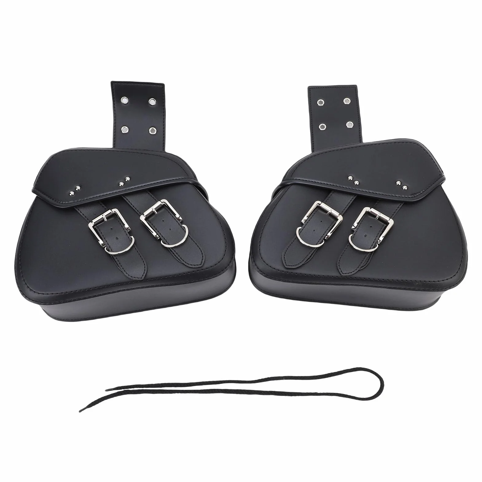 Yosoo Health Gear Boczne Torby Motocyklowe ze Skóry PU 16L Uniwersalne Sakwy Motocyklowe Wodoodporne Regulowane Mocowanie Liny na Niezbędne Rzeczy Z wewnętrzną kieszenią Z Siateczki Zachowującą