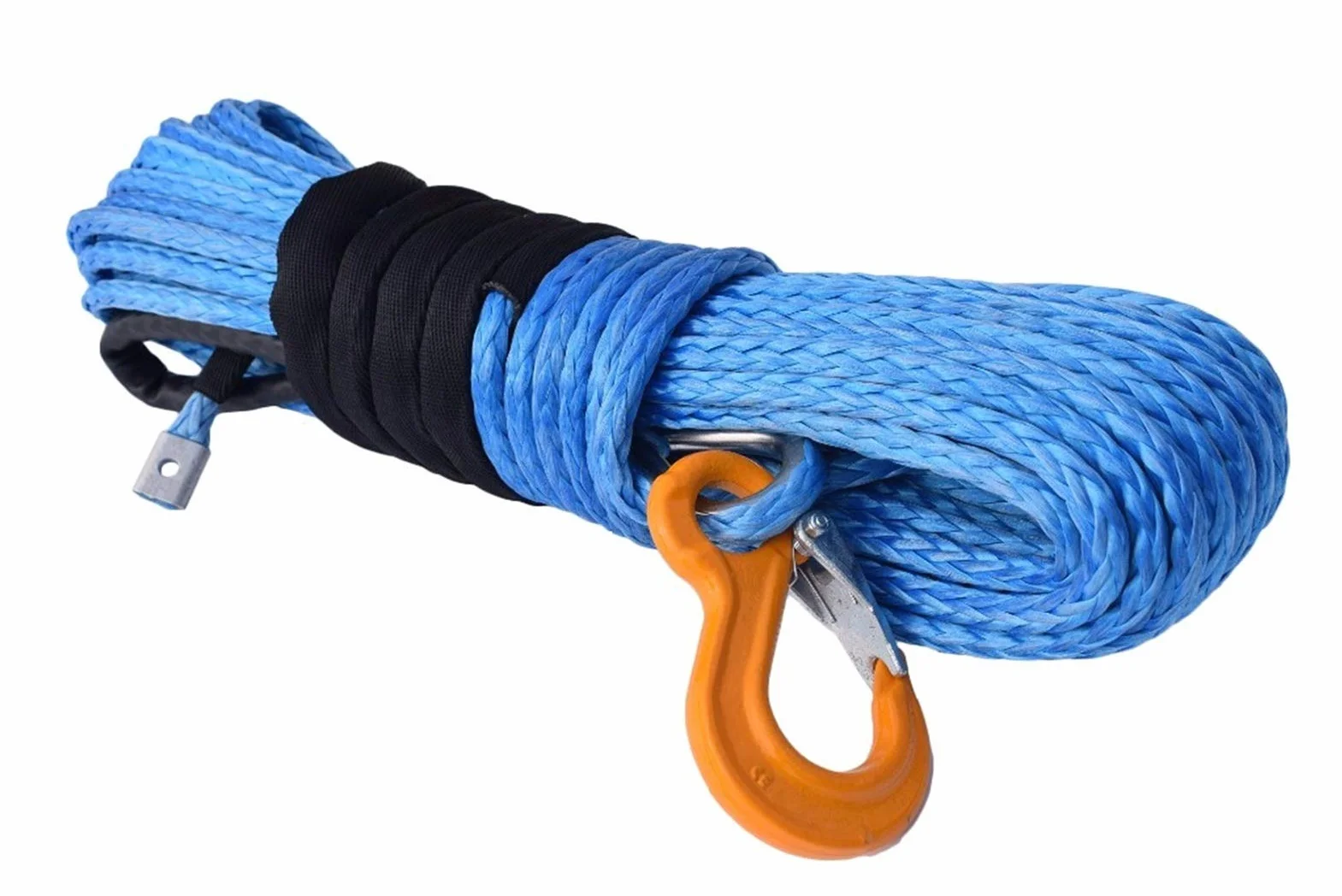 Lina wyciągarki, Niebieski 3/8 "* 100ft Wciągarka syntetyczna, kabel wciągarki łodzi 10mm do części samochodowych elektryczne wciągarki, liny offroad